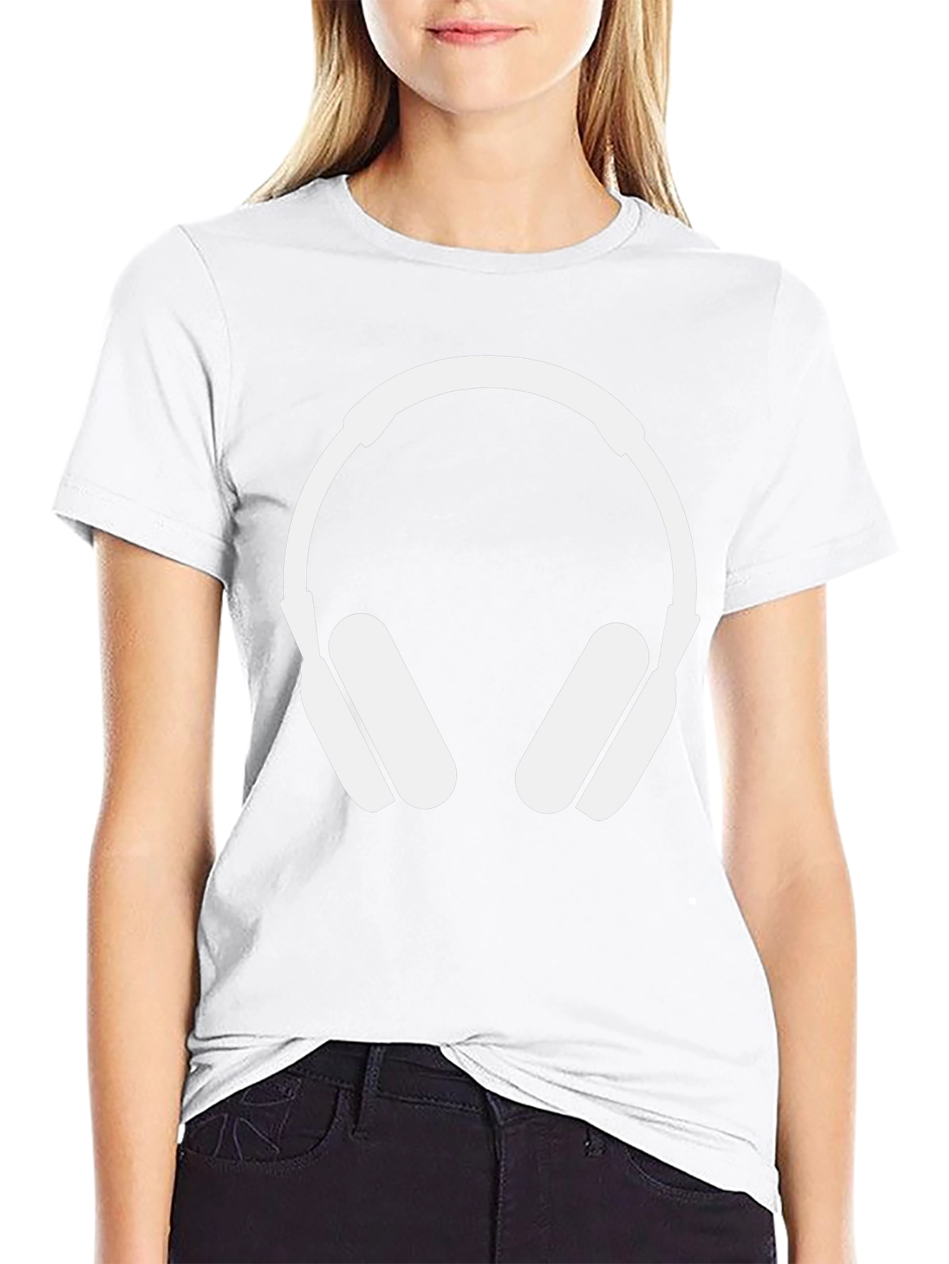 Headphone Graphic T-Shirt - Modern Music Lover Tee
