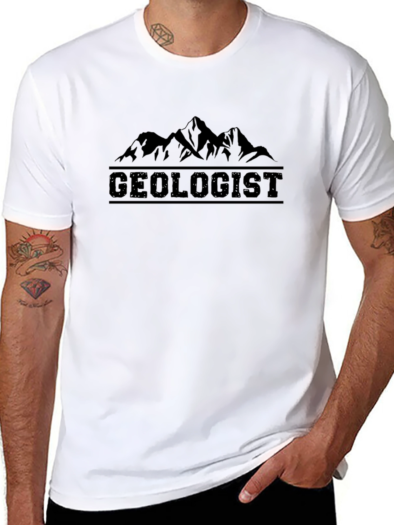 Geologist T-Shirt: Mountain Design Perfect for Geology Lovers