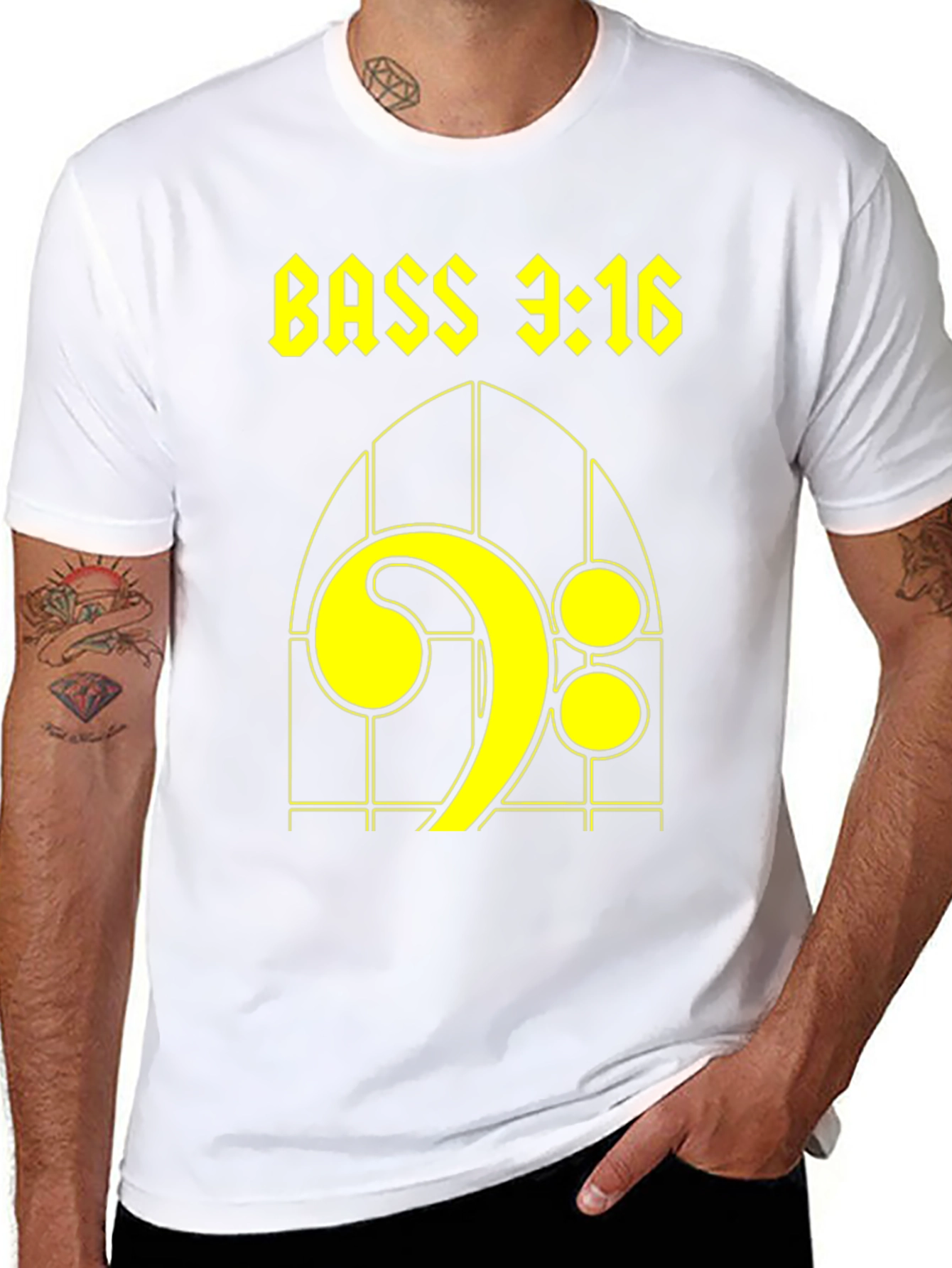 Bass 3:16 T-Shirt - Music Lovers Tee