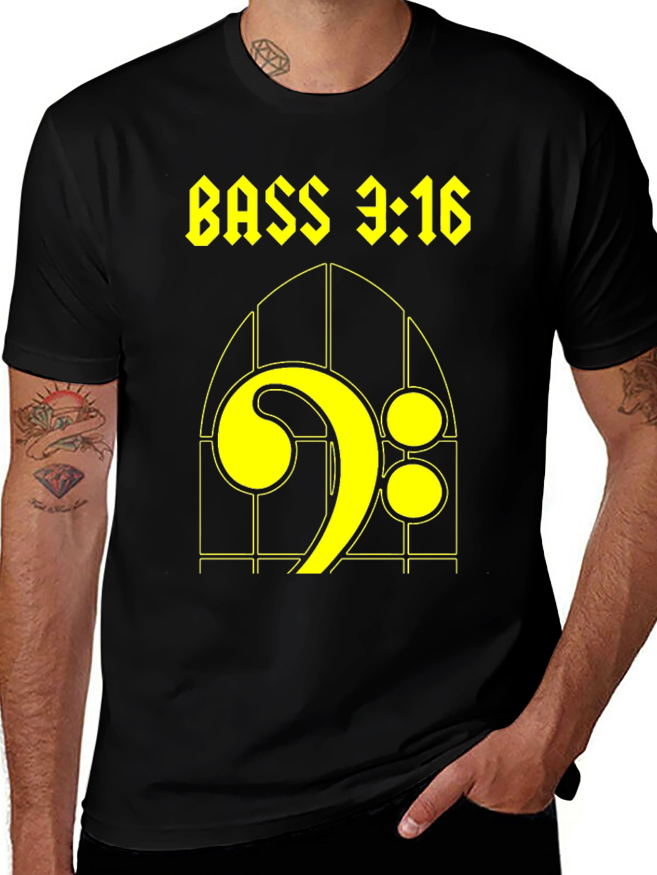 Bass 3:16 T-Shirt - Music Lovers Tee