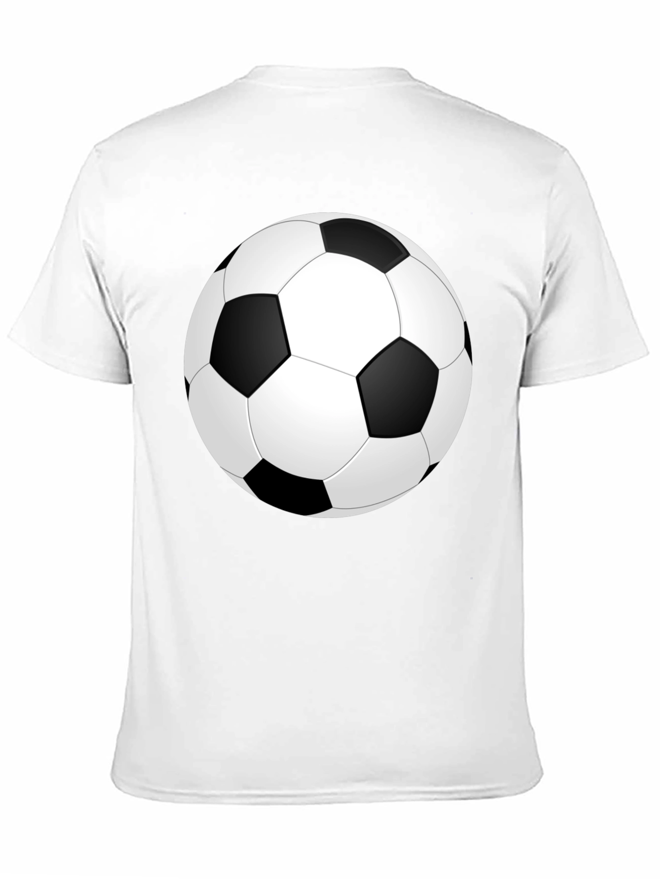 Soccer Ball Graphic Black T-Shirt