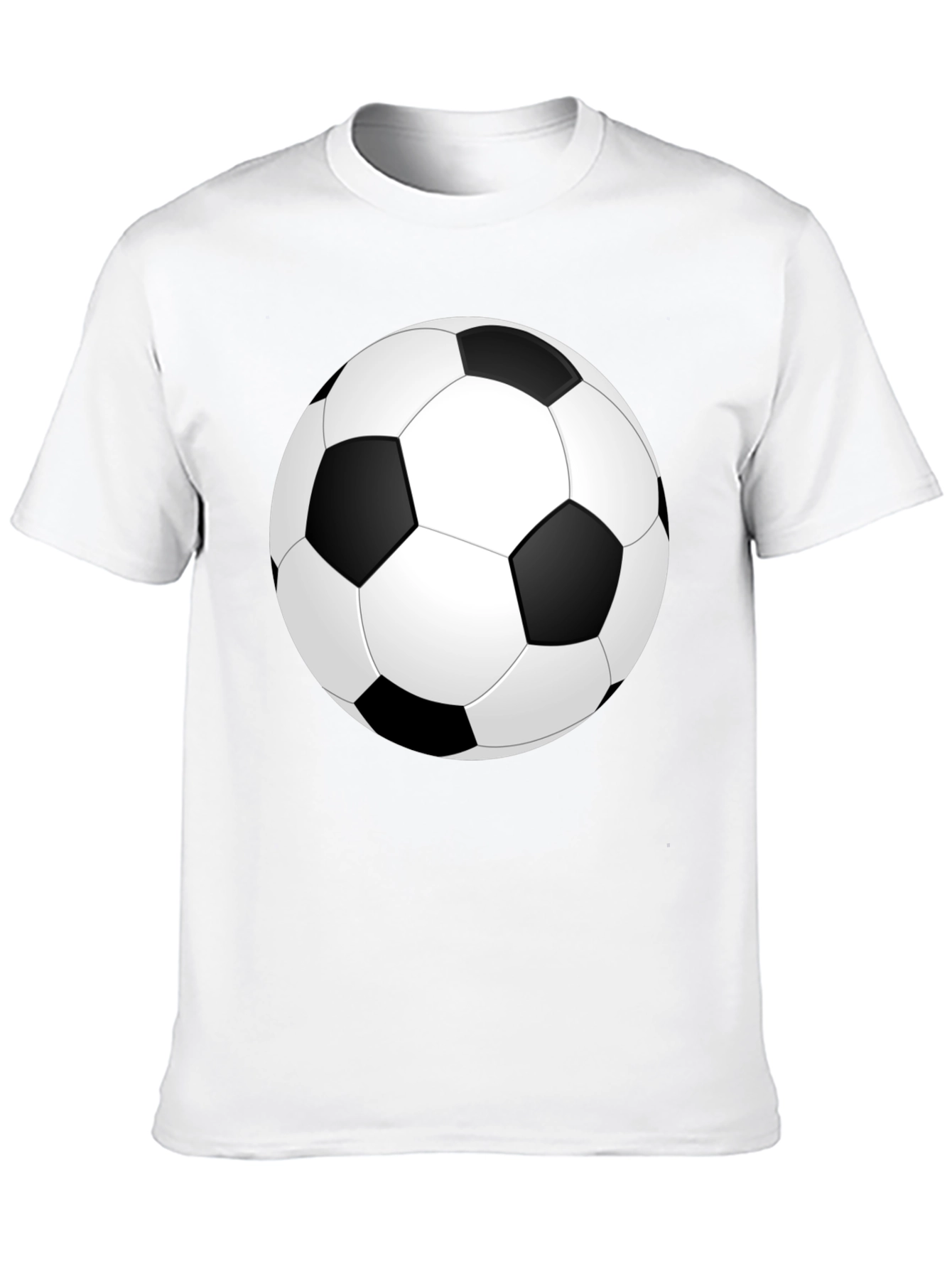 Soccer Ball Graphic Black T-Shirt