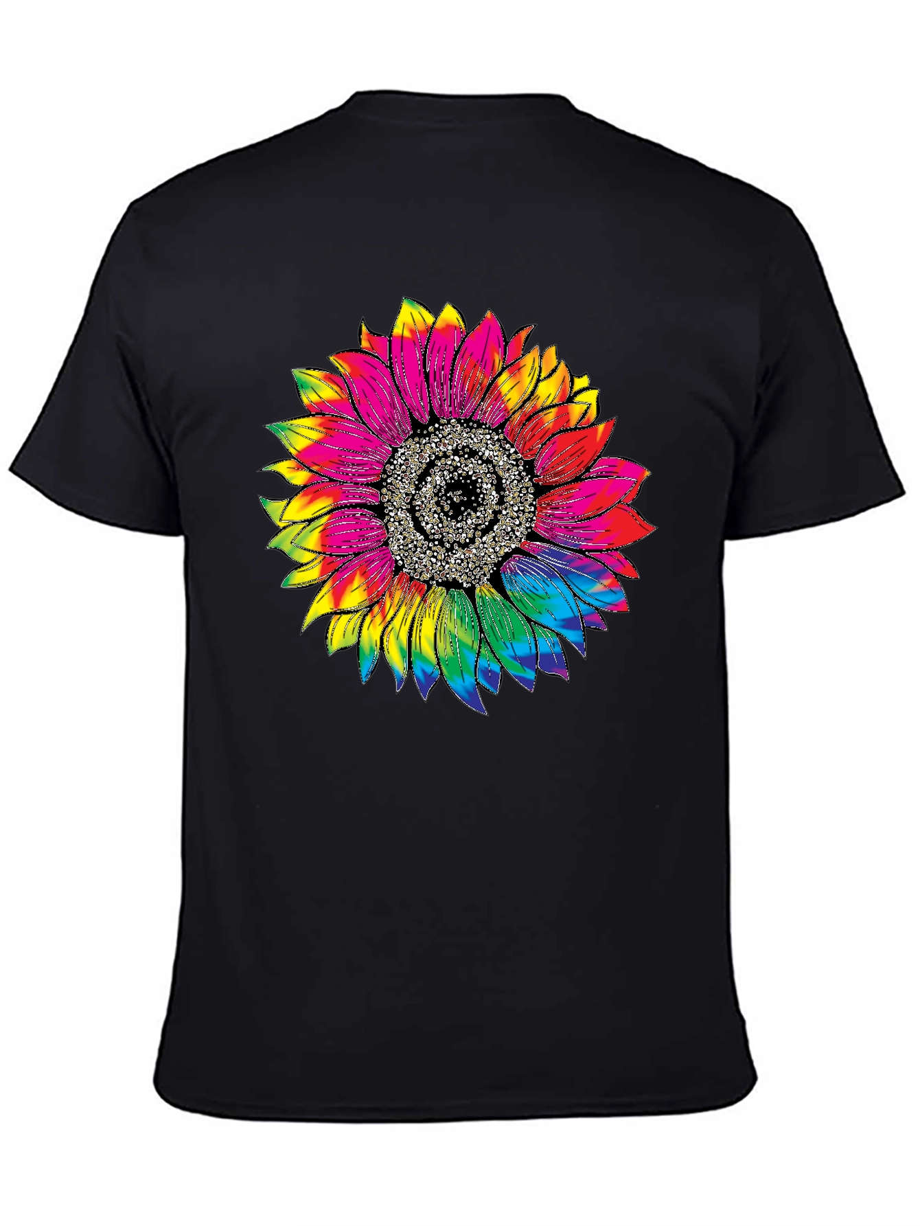 Tie Dye Sunflower Graphic Tee