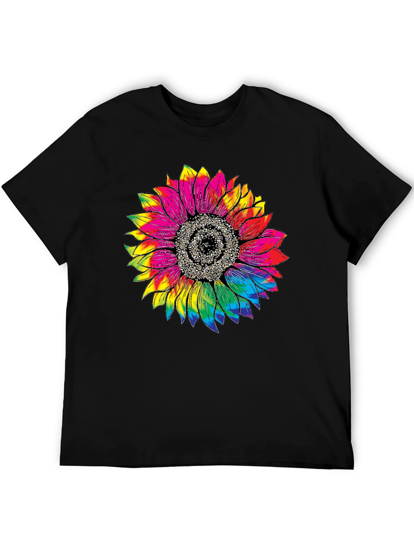 Tie Dye Sunflower Graphic Tee