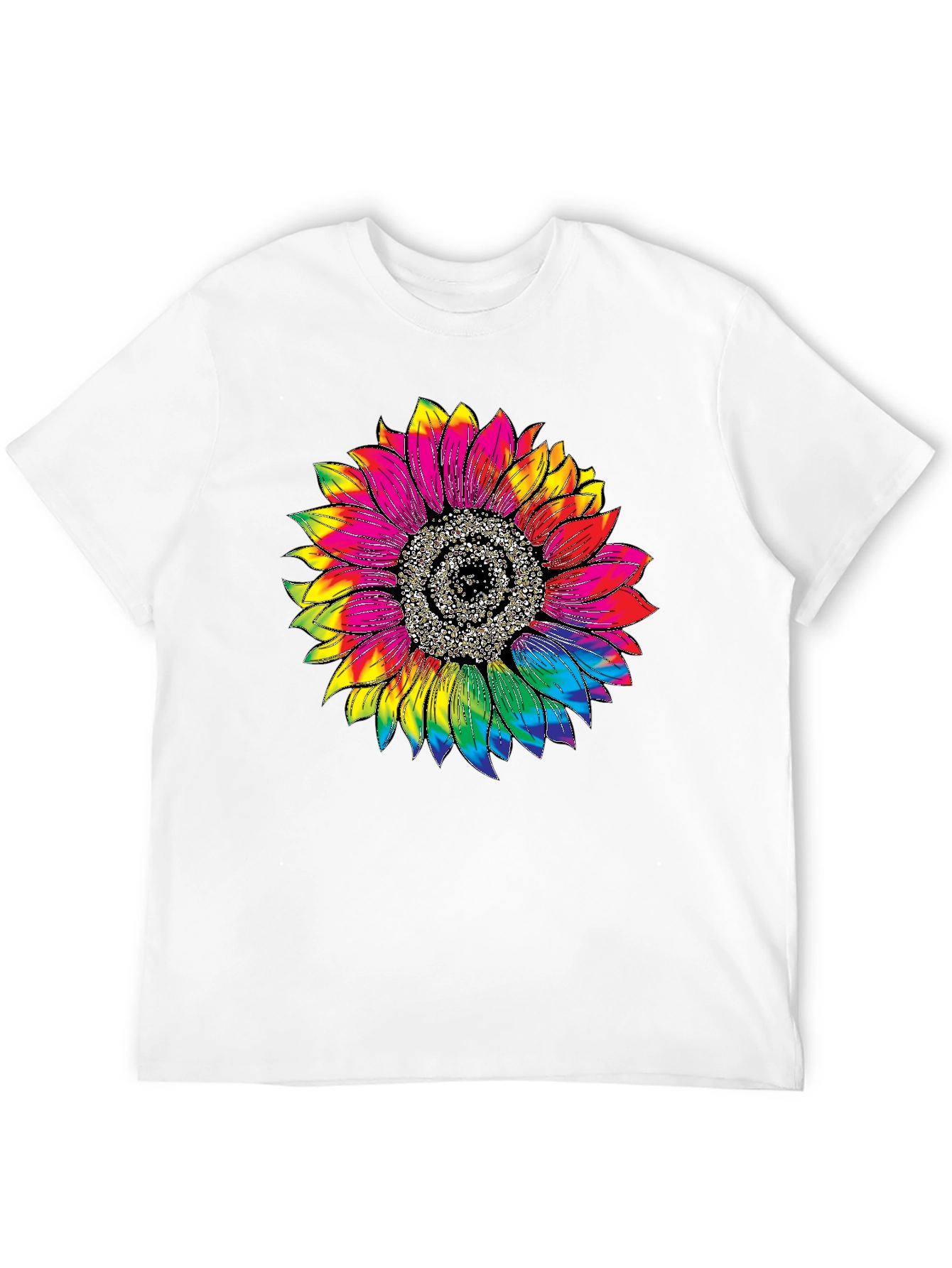 Tie Dye Sunflower Graphic Tee