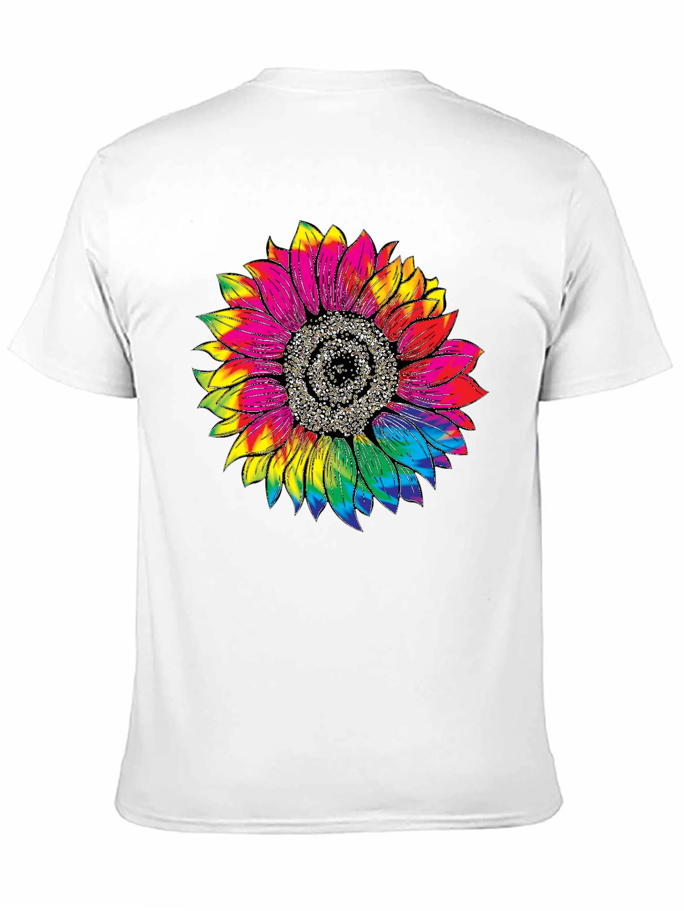 Tie Dye Sunflower Graphic Tee