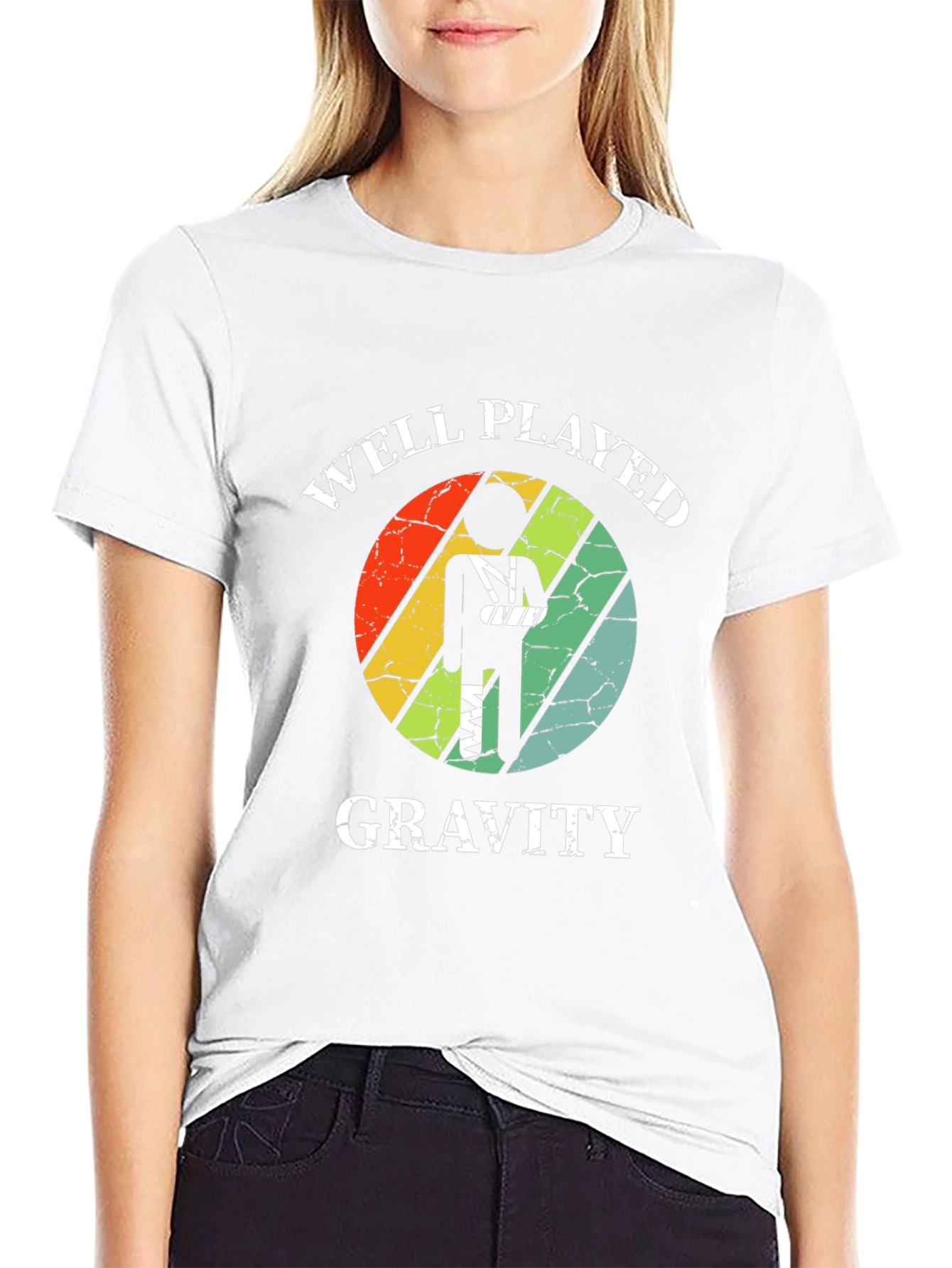Well Played Gravity T-Shirt - Broken Arm Funny Tee