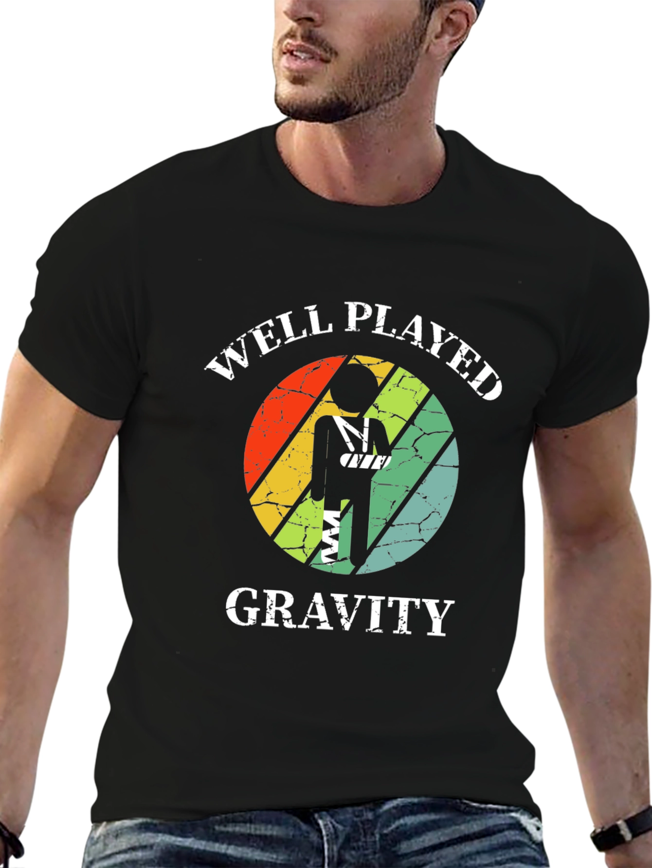 Well Played Gravity T-Shirt - Broken Arm Funny Tee