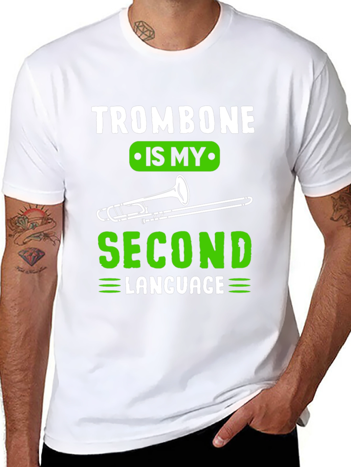 Trombone Second Language Musician T-Shirt
