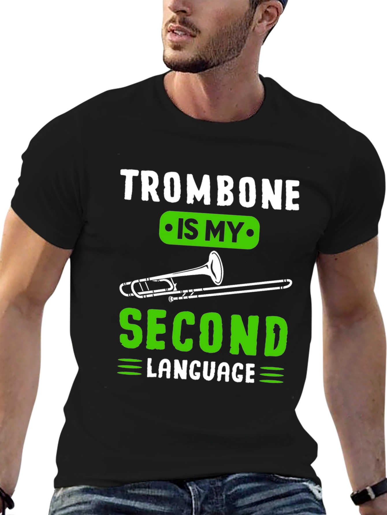 Trombone Second Language Musician T-Shirt