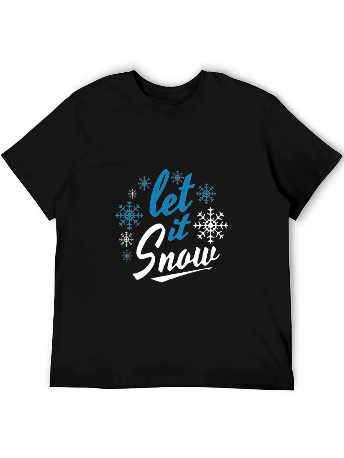 Let it Snow Black Graphic Tee