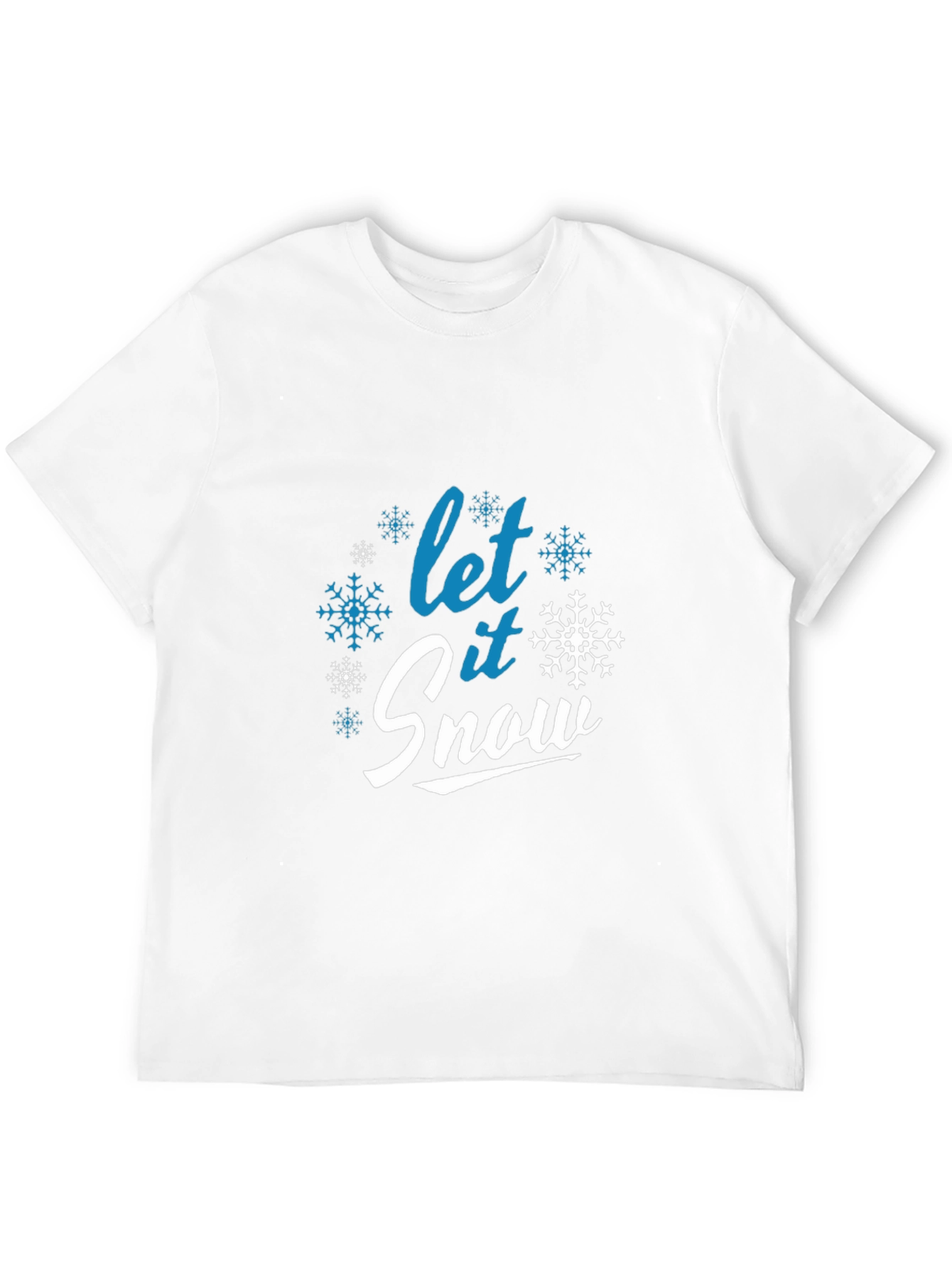 Let it Snow Black Graphic Tee