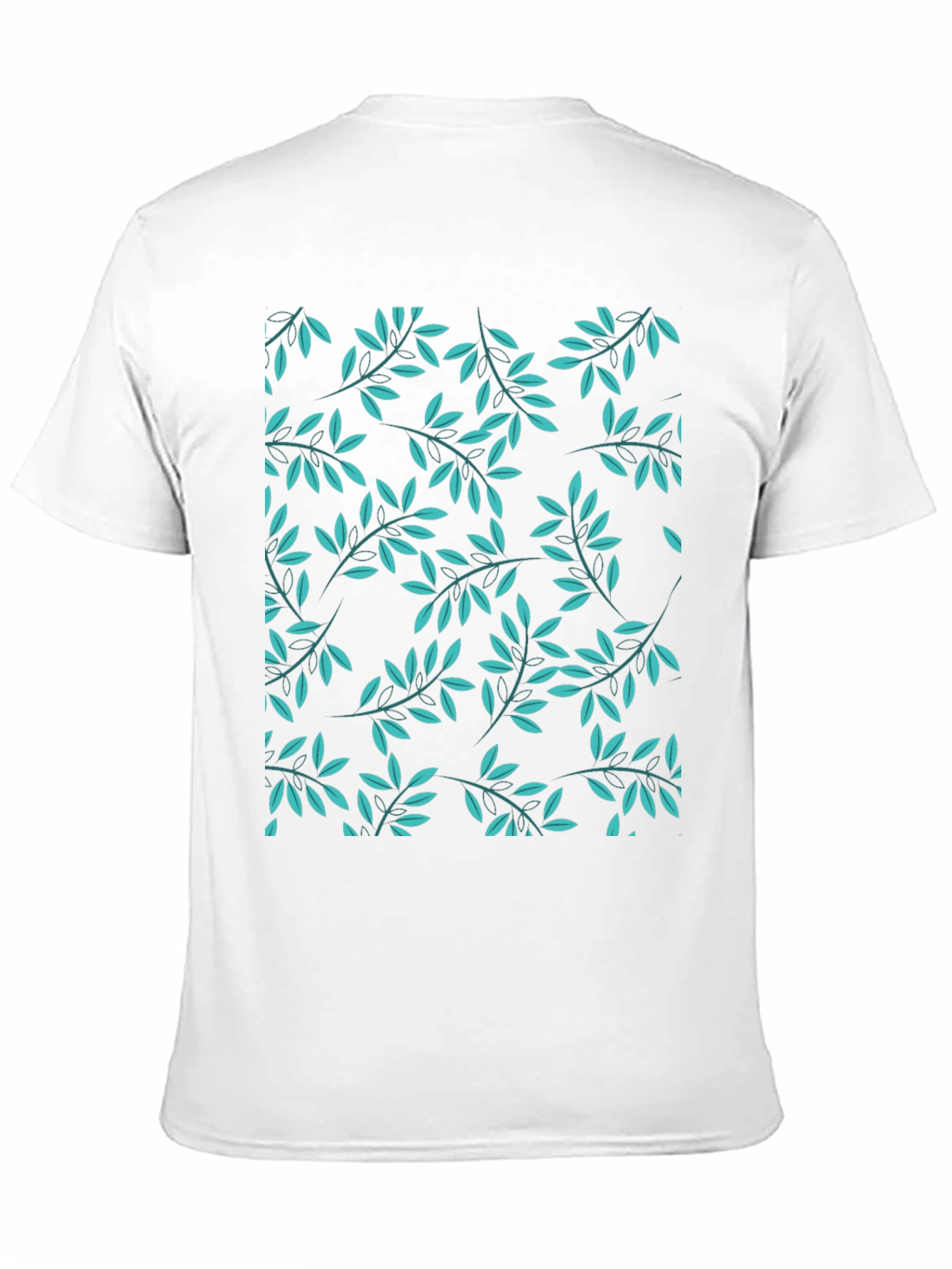 Leaf Print Black T-Shirt - Stylish Casual Wear
