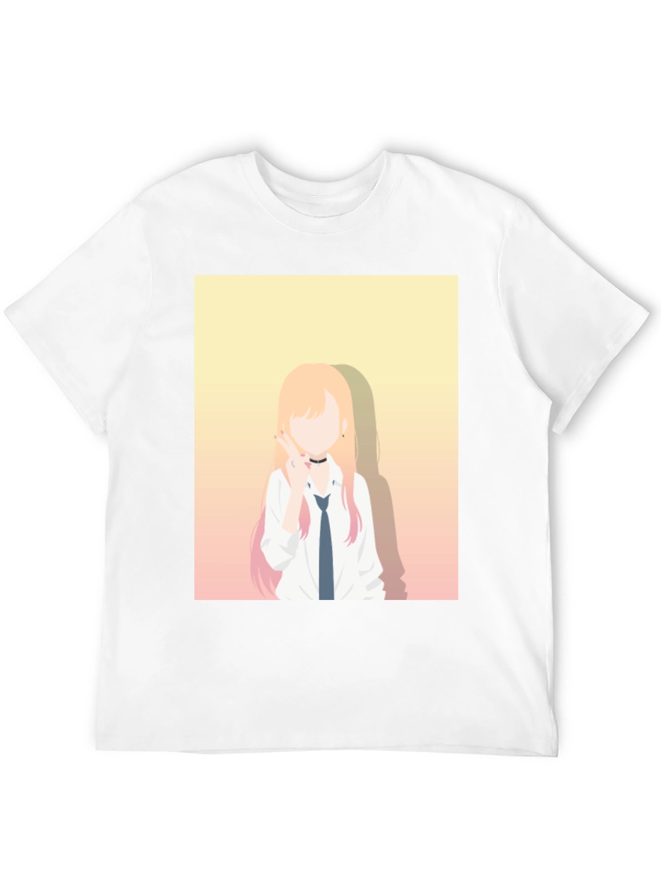 Anime Character Graphic Black T-Shirt