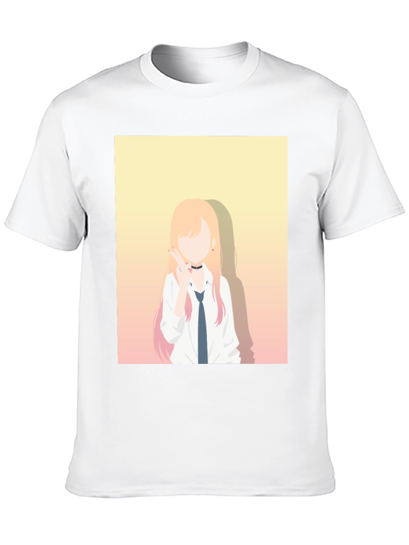 Anime Character Graphic Black T-Shirt