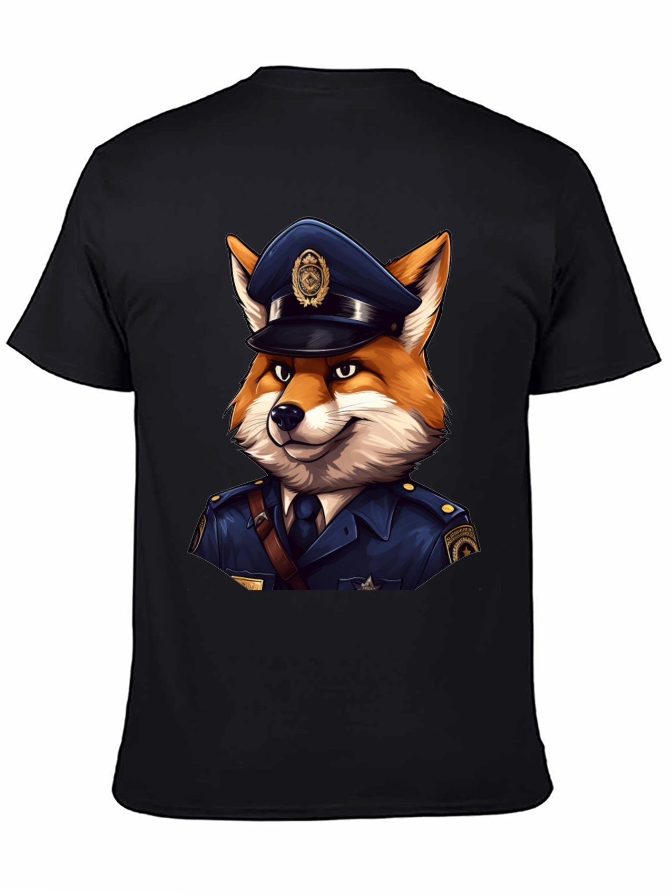 Fox Cop T-Shirt - Cool Police Cartoon Tee