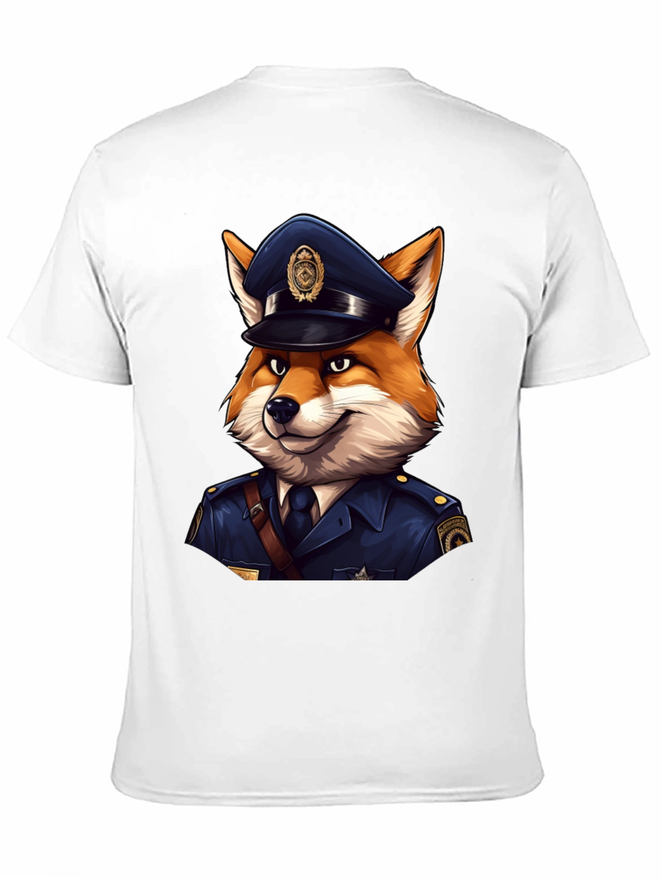 Fox Cop T-Shirt - Cool Police Cartoon Tee