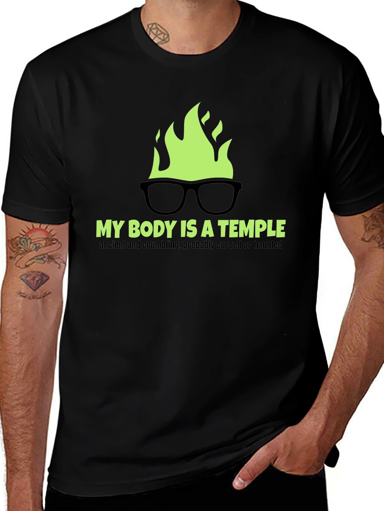 My Body is a Temple Graphic T-Shirt