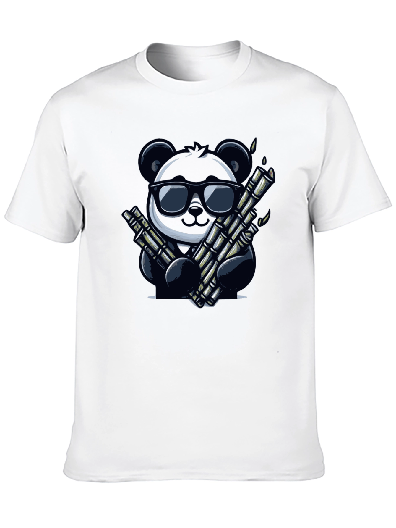 Cool Panda Graphic Tee - Black Cotton T-Shirt