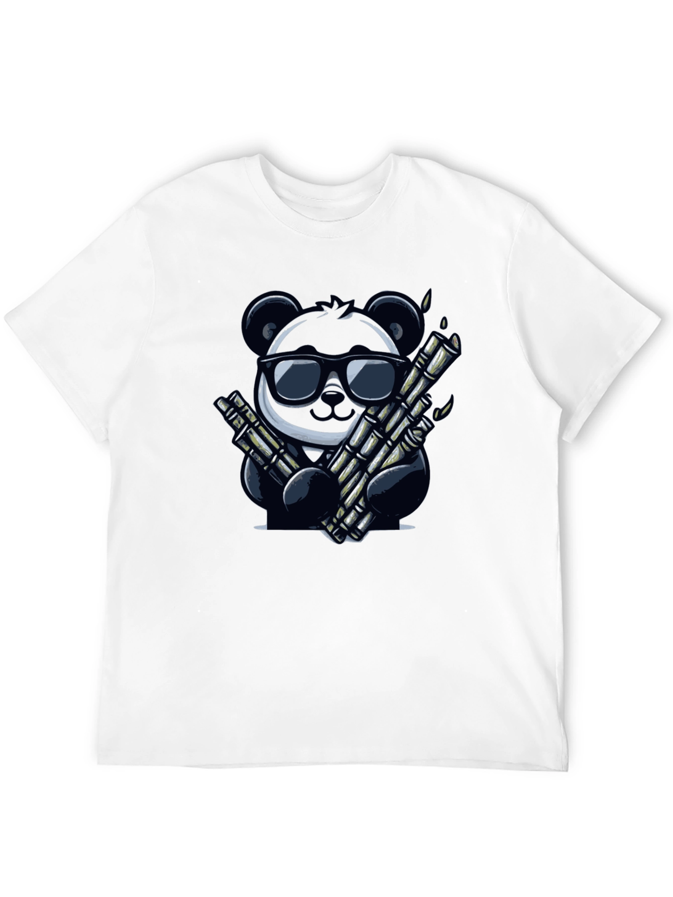 Cool Panda Graphic Tee - Black Cotton T-Shirt