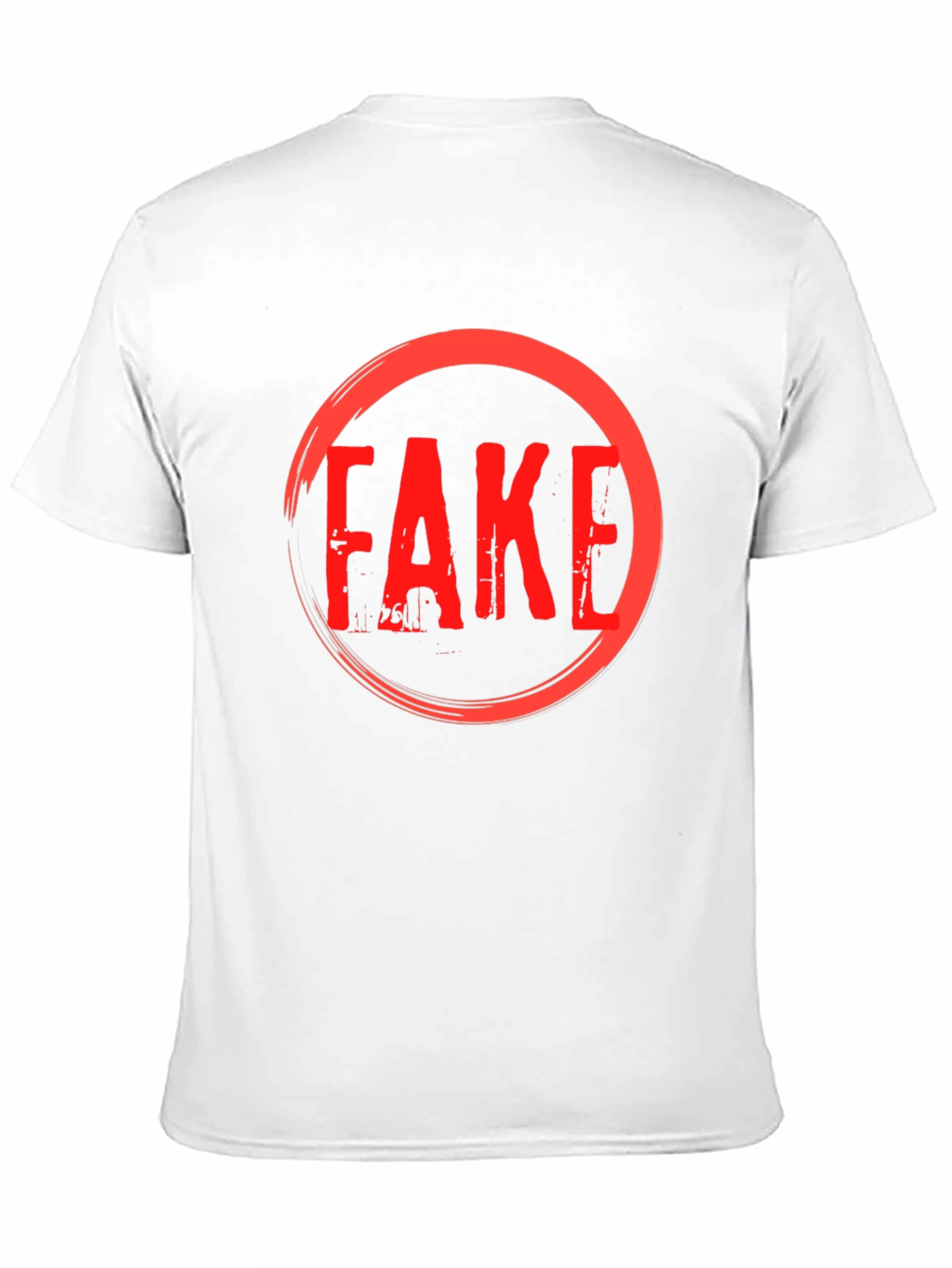 Fake Graphic T-Shirt - Anti Trend Statement Tee