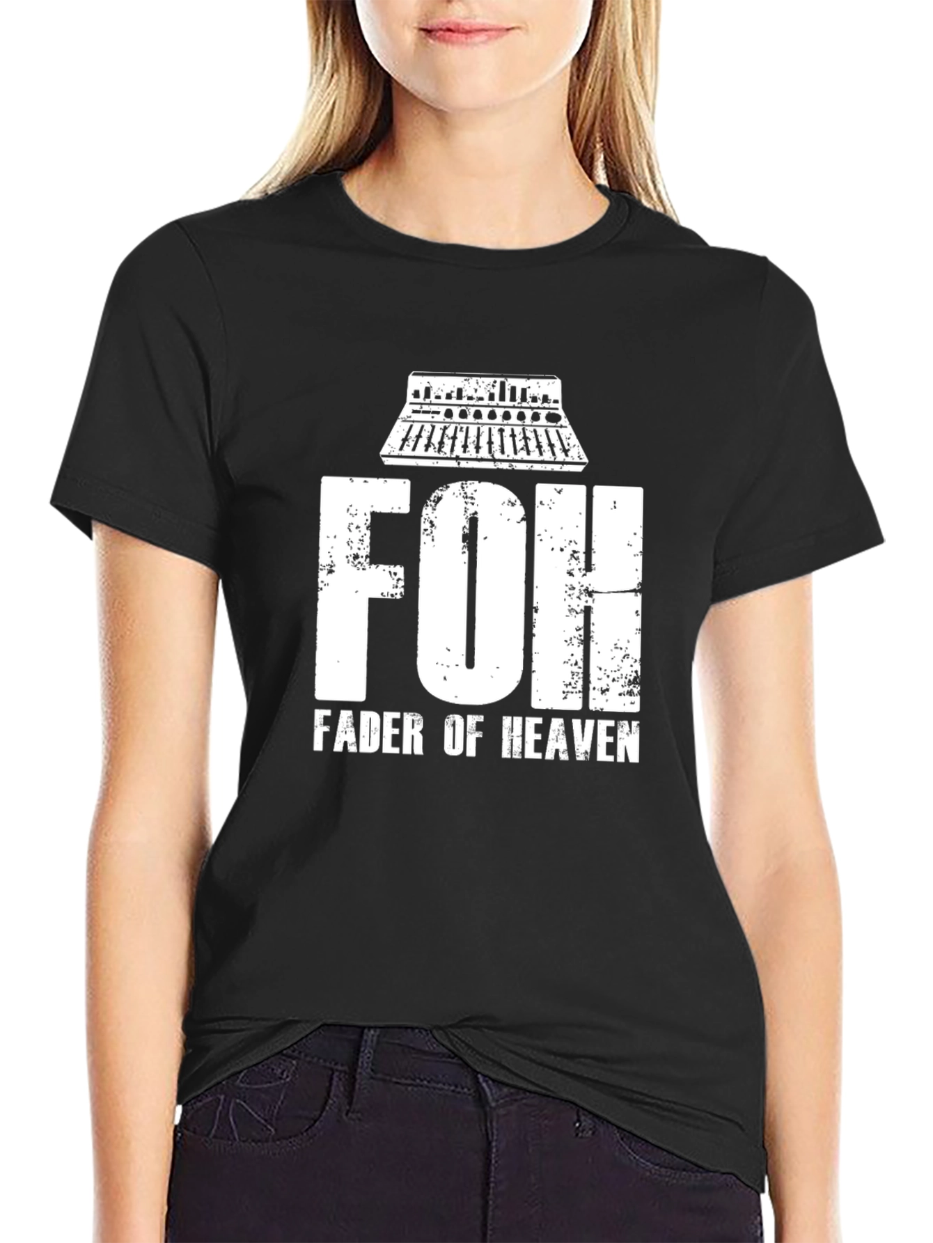 FOH Fader of Heaven Black T-Shirt