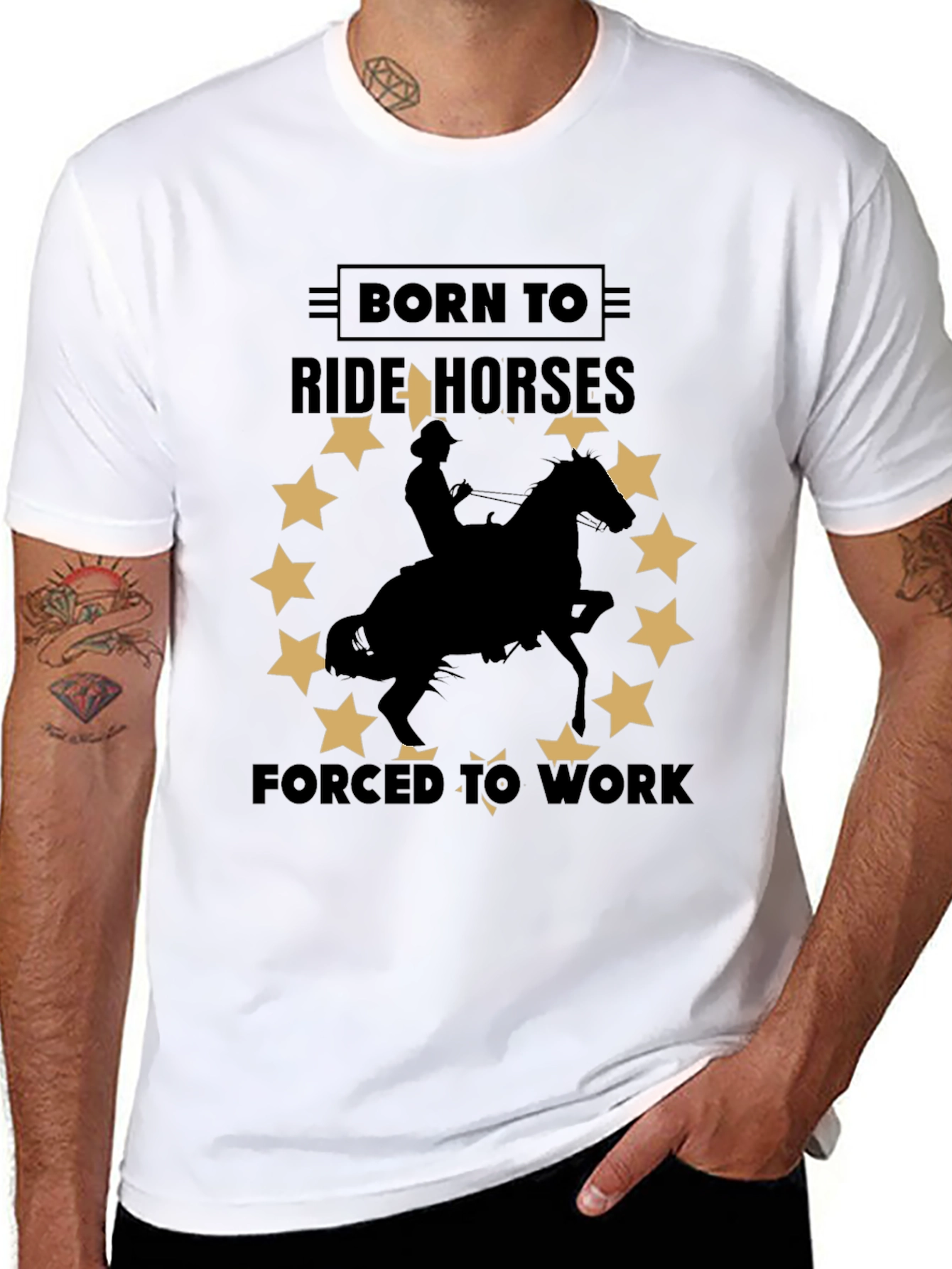Born To Ride Horses T-Shirt