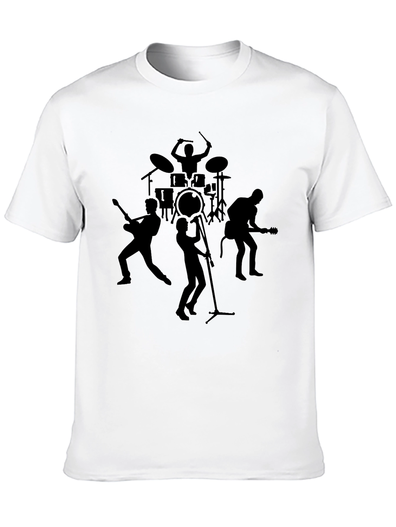 Band Silhouette Black Graphic Tee