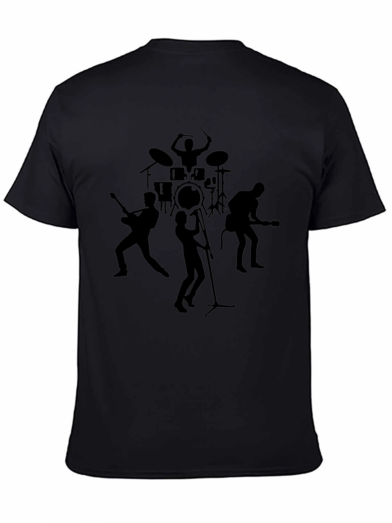 Band Silhouette Black Graphic Tee