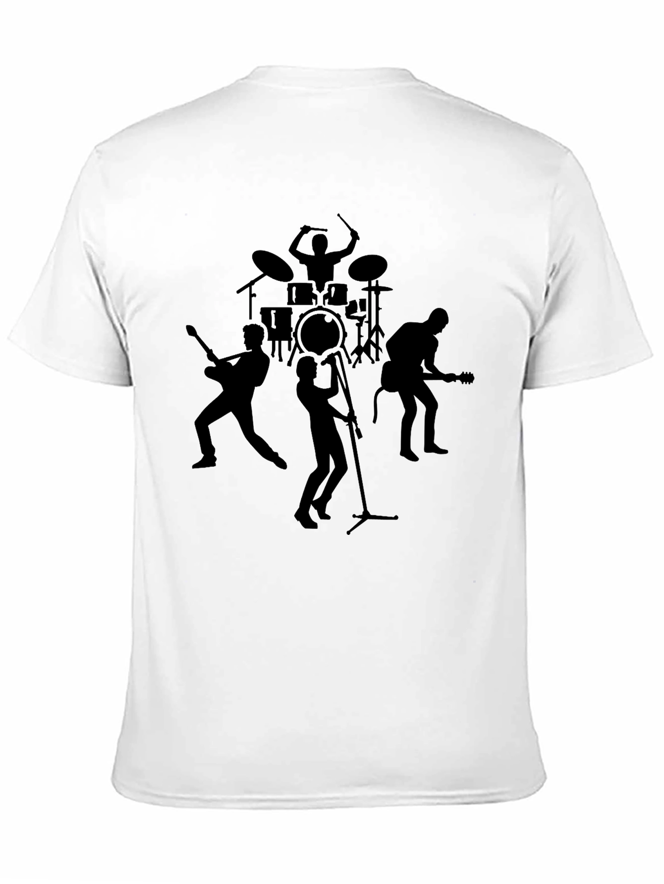 Band Silhouette Black Graphic Tee