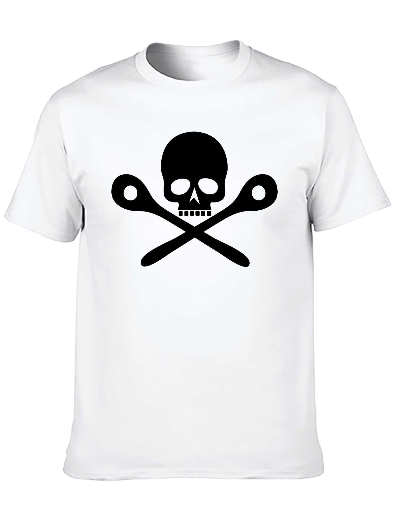 Chefs Skull Black T-Shirt - Culinary Pirate Style