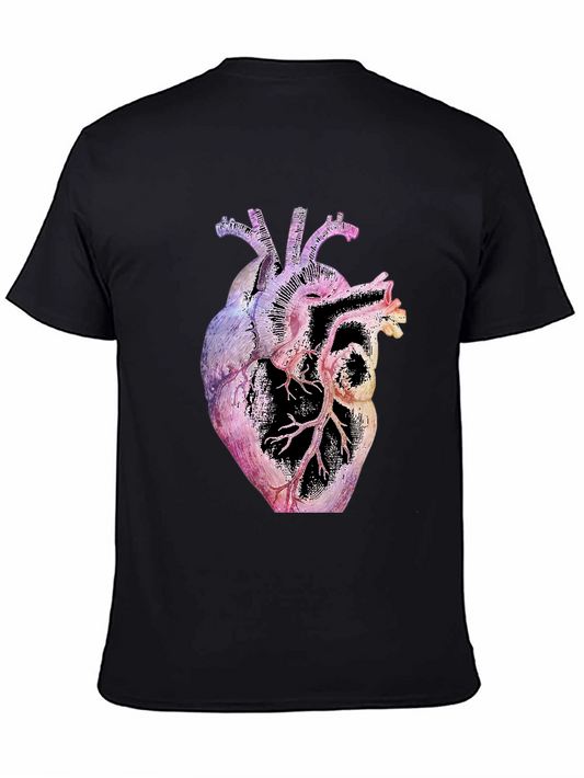 Anatomical Heart Graphic Black T-Shirt