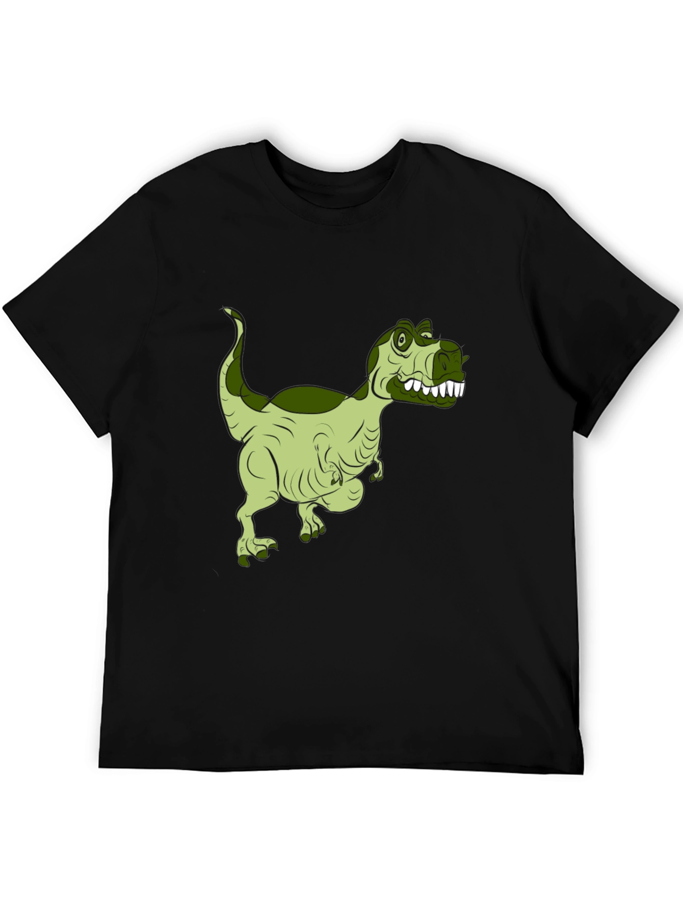 Dinosaur Graphic Print Black T-Shirt