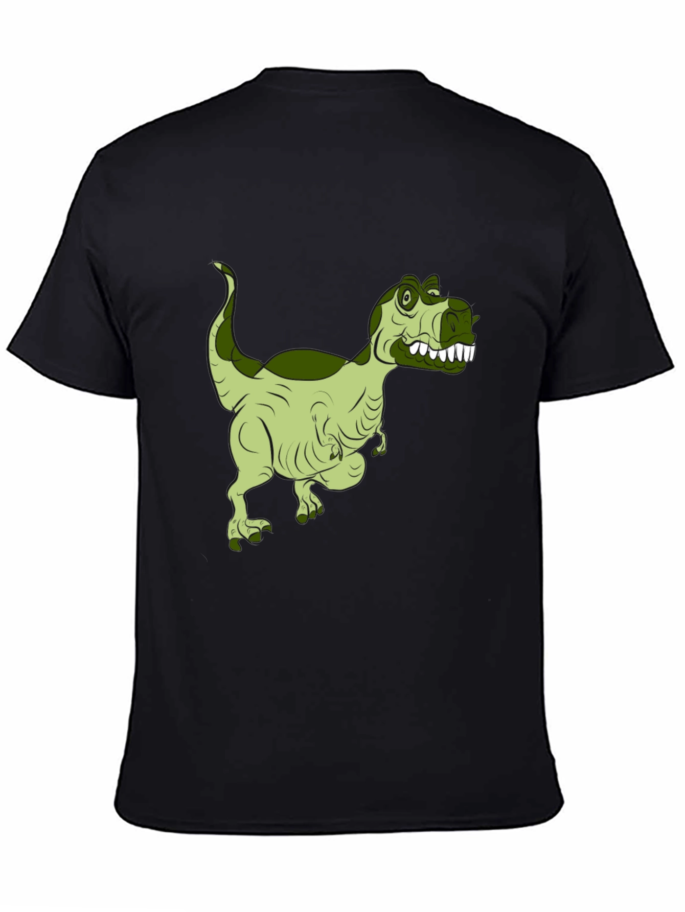 Dinosaur Graphic Print Black T-Shirt