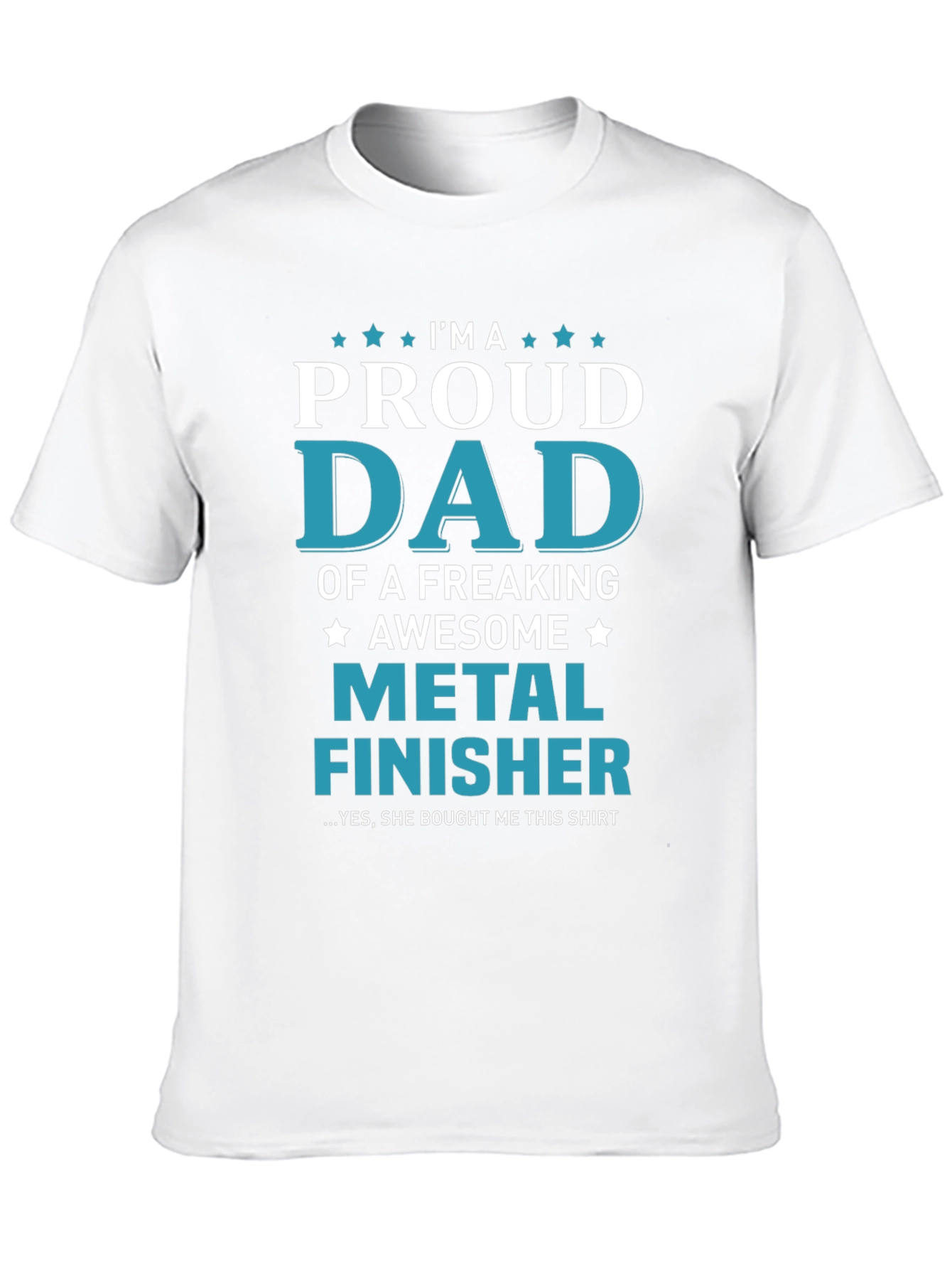 Proud Dad Metal Finisher Graphic T-Shirt