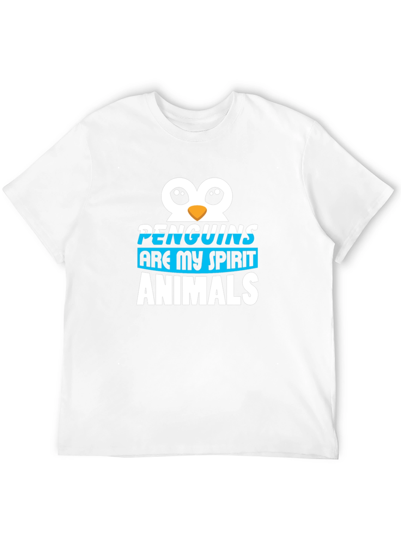 Penguins are My Spirit Animals Black T-Shirt