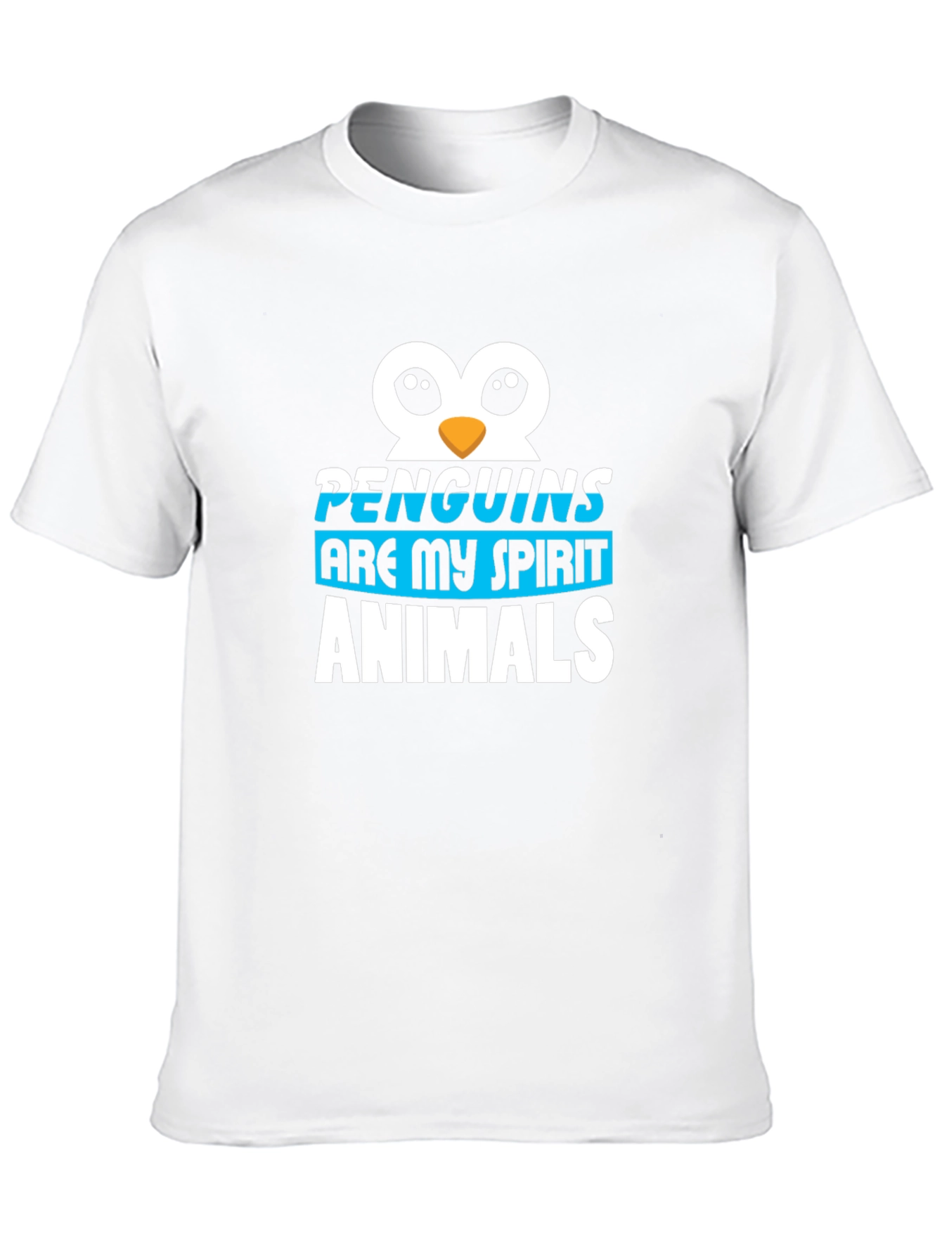 Penguins are My Spirit Animals Black T-Shirt
