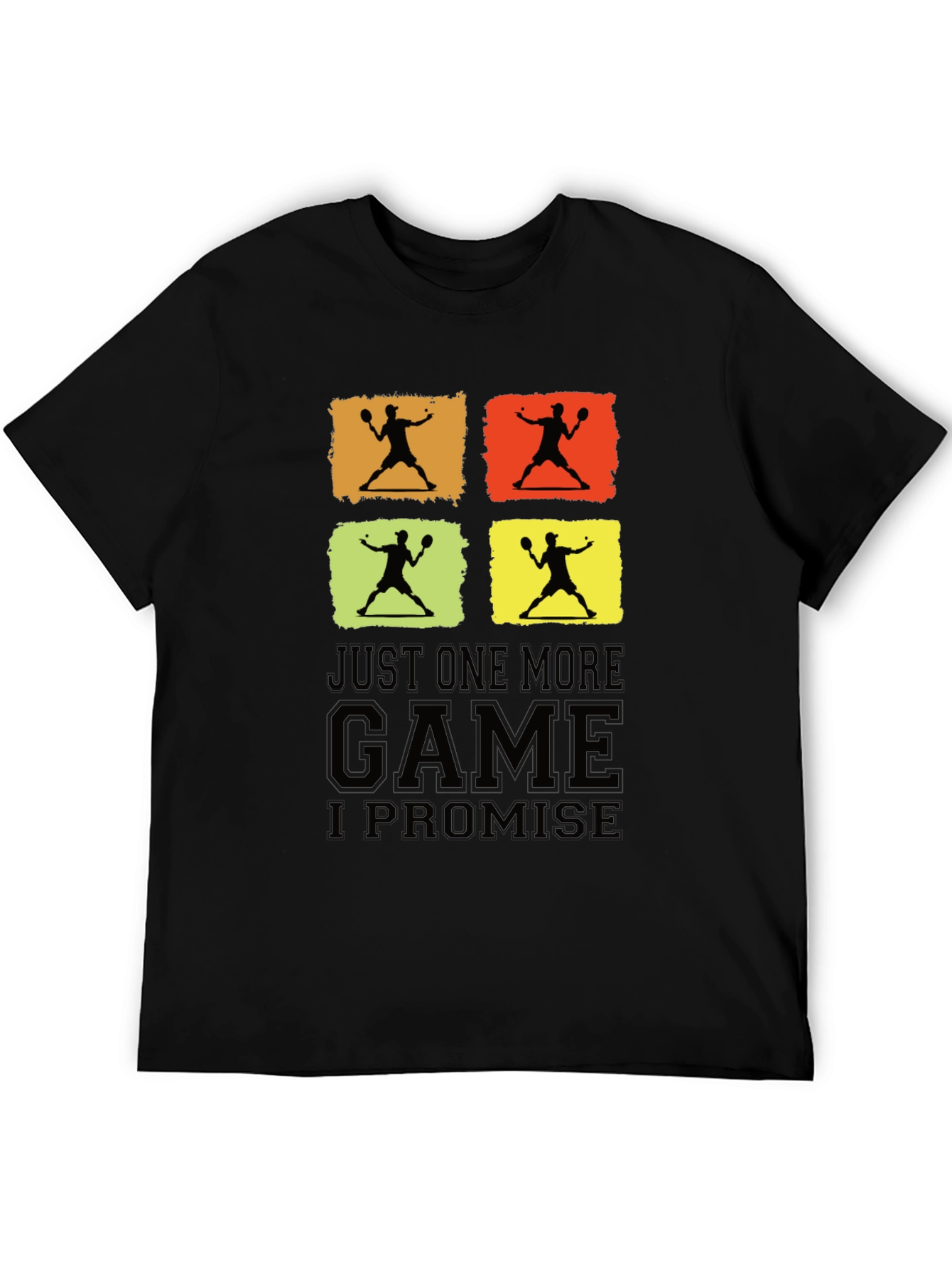 Just One More Game Promise Black Graphic Tee