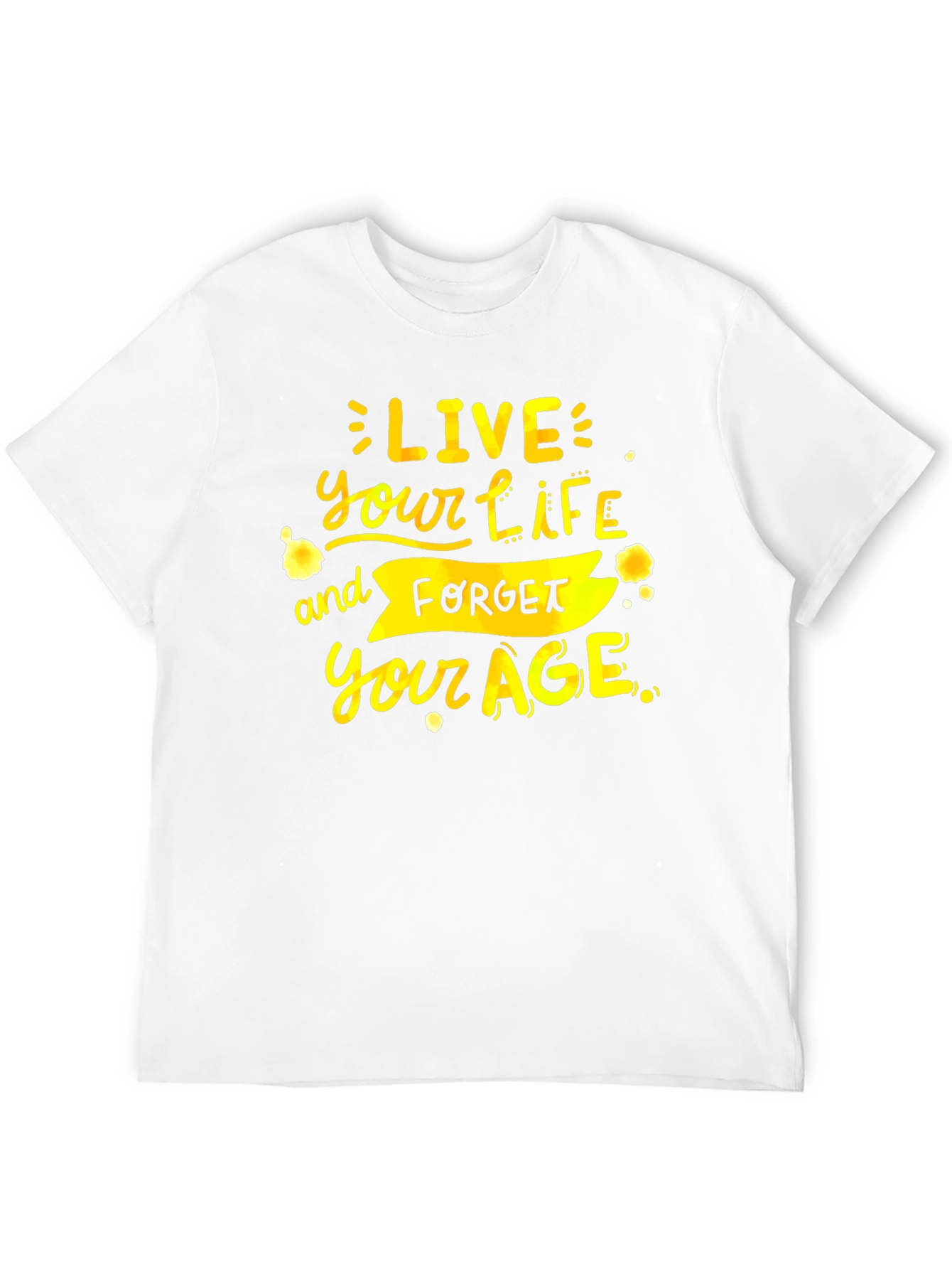 Live Your Life Graphic Tee - Black T-Shirt