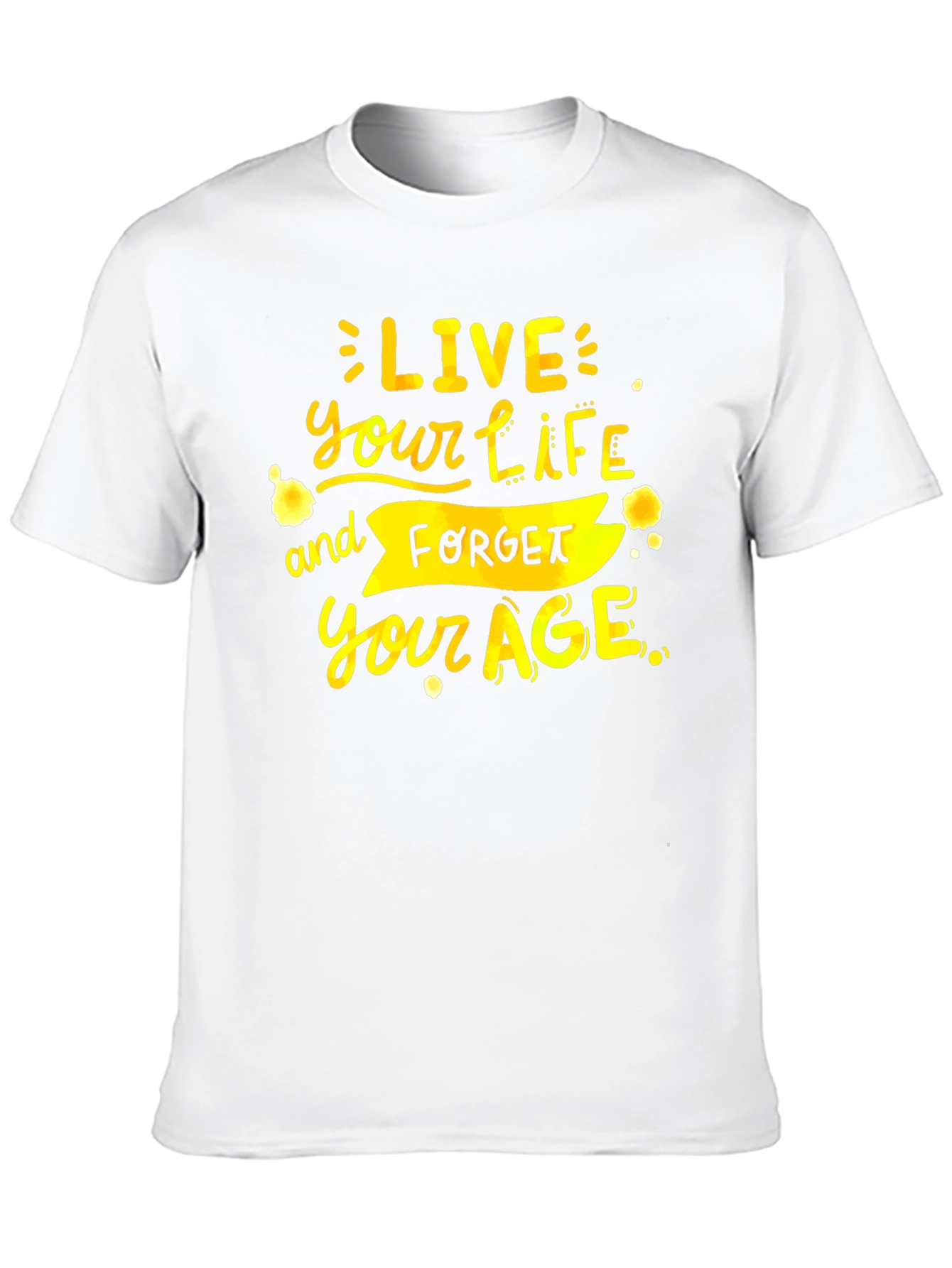 Live Your Life Graphic Tee - Black T-Shirt