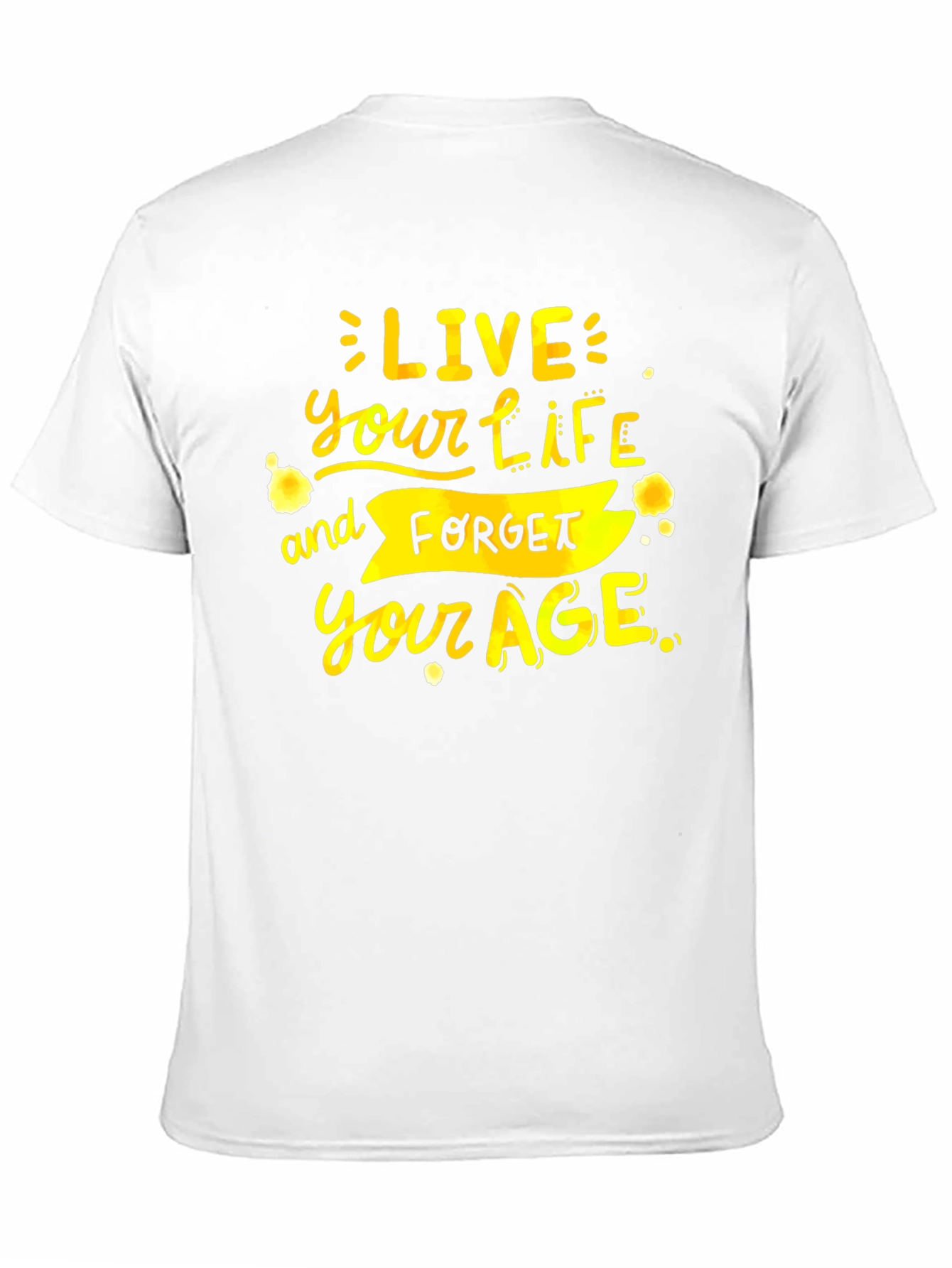 Live Your Life Graphic Tee - Black T-Shirt