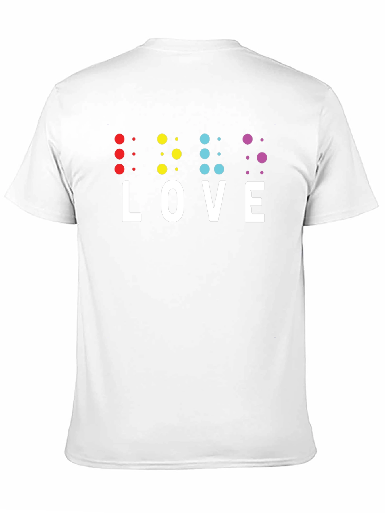 Braille LOVE T-Shirt - Inclusive & Stylish