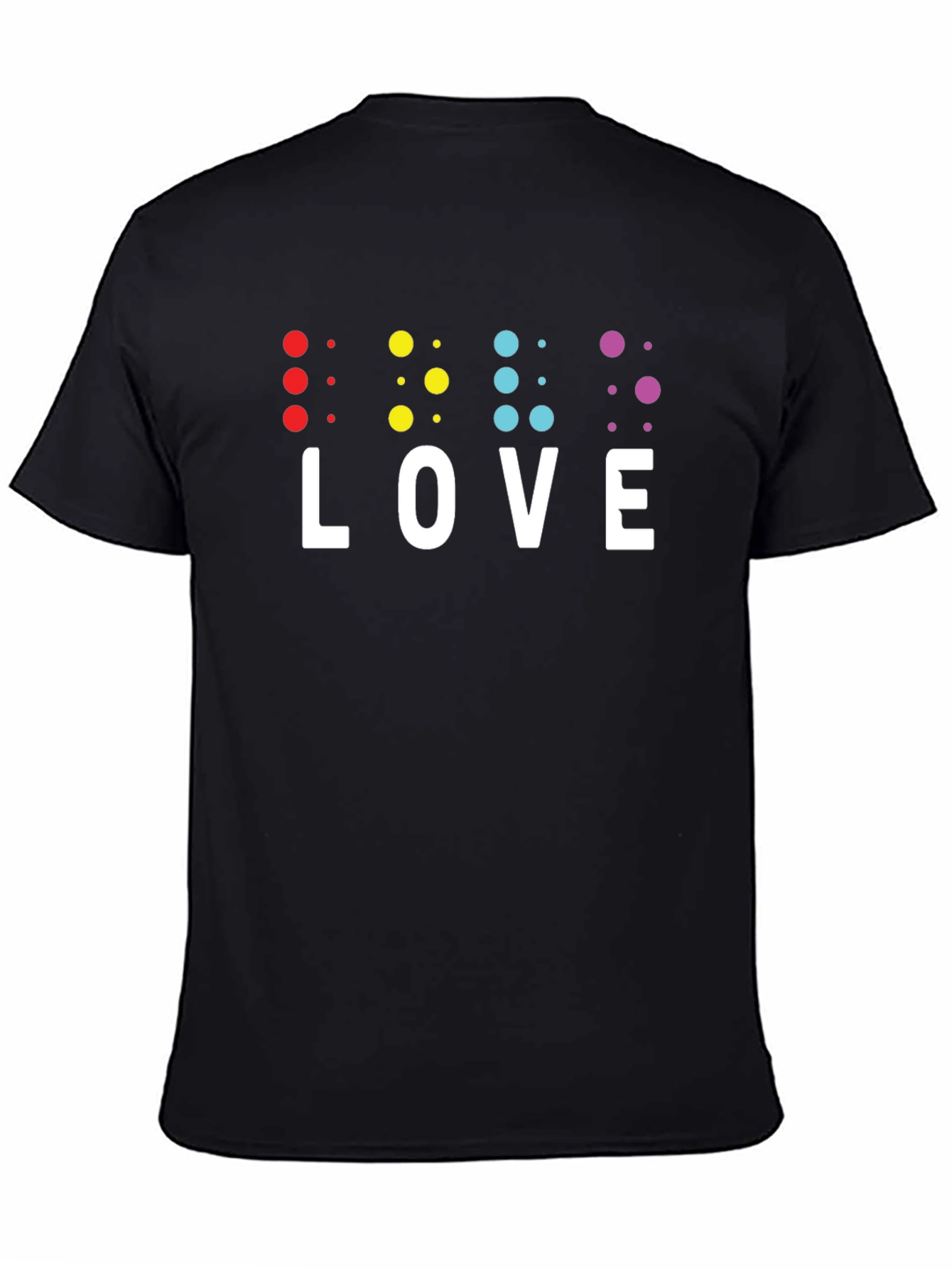 Braille LOVE T-Shirt - Inclusive & Stylish