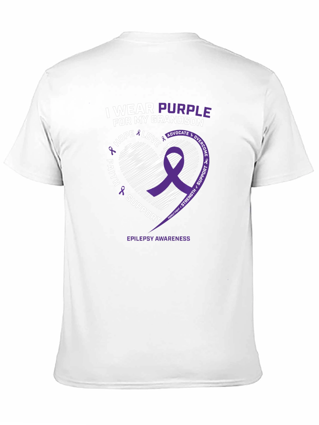 Purple Ribbon Epilepsy Awareness T-Shirt