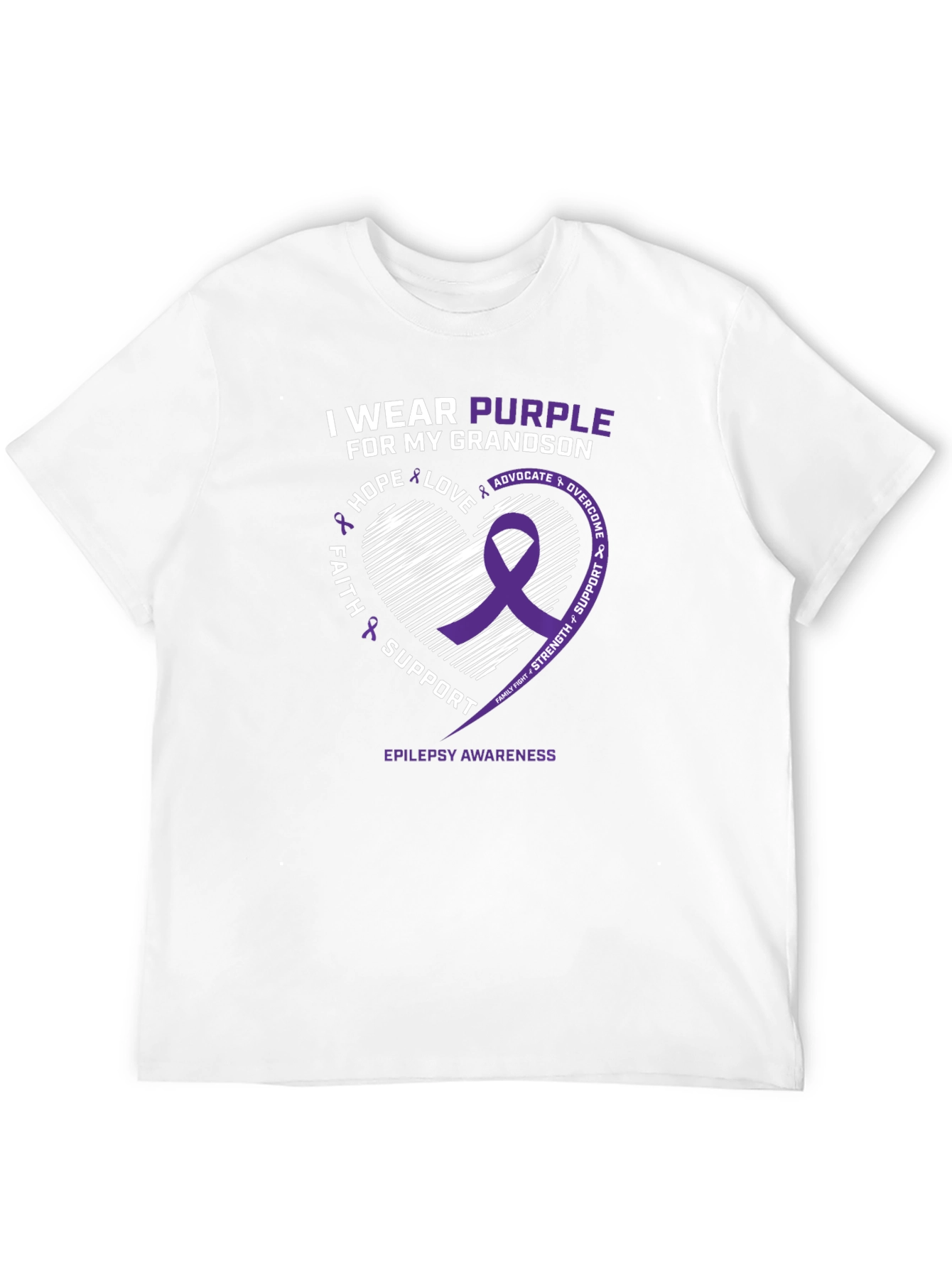 Purple Ribbon Epilepsy Awareness T-Shirt