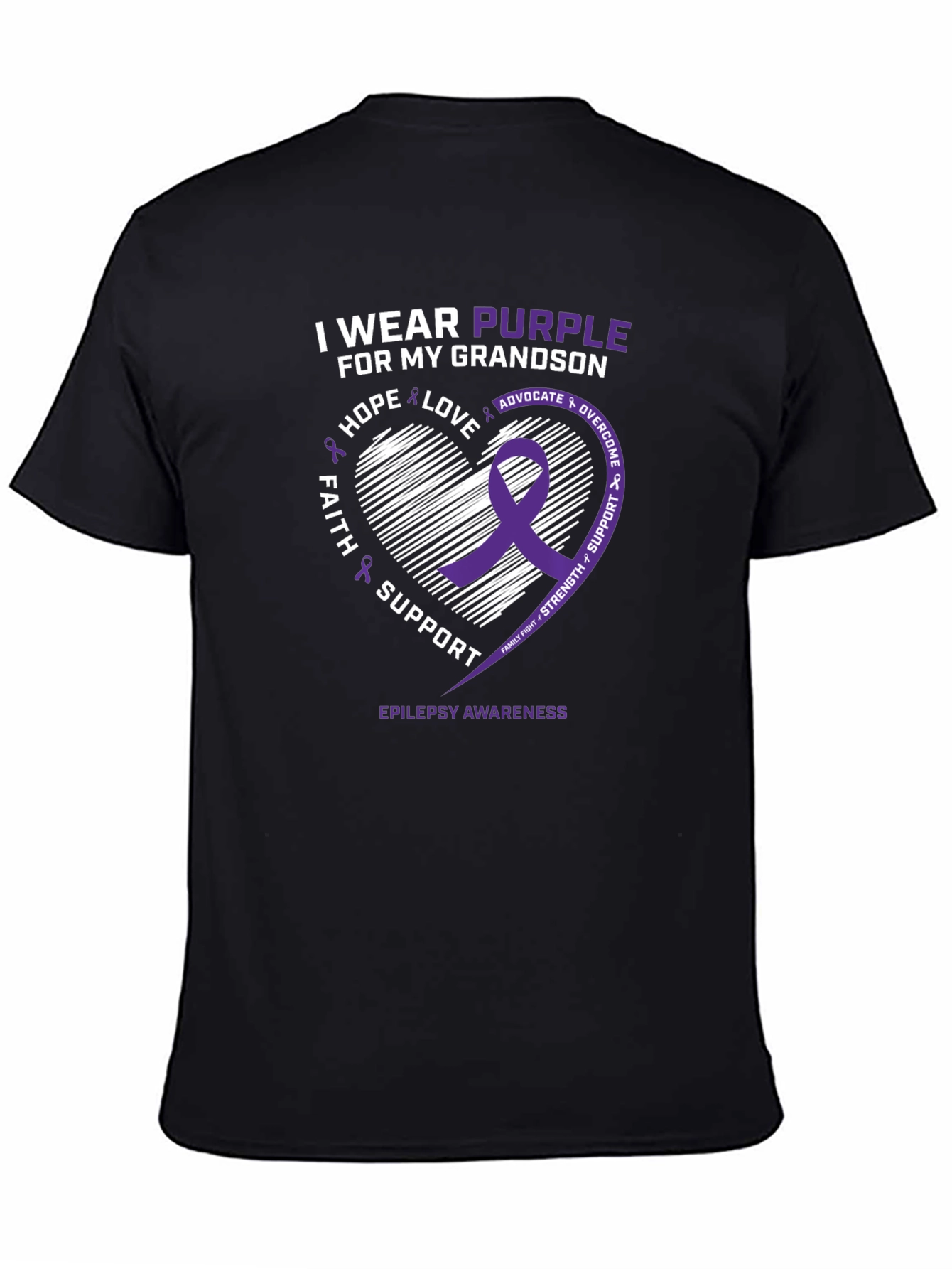 Purple Ribbon Epilepsy Awareness T-Shirt
