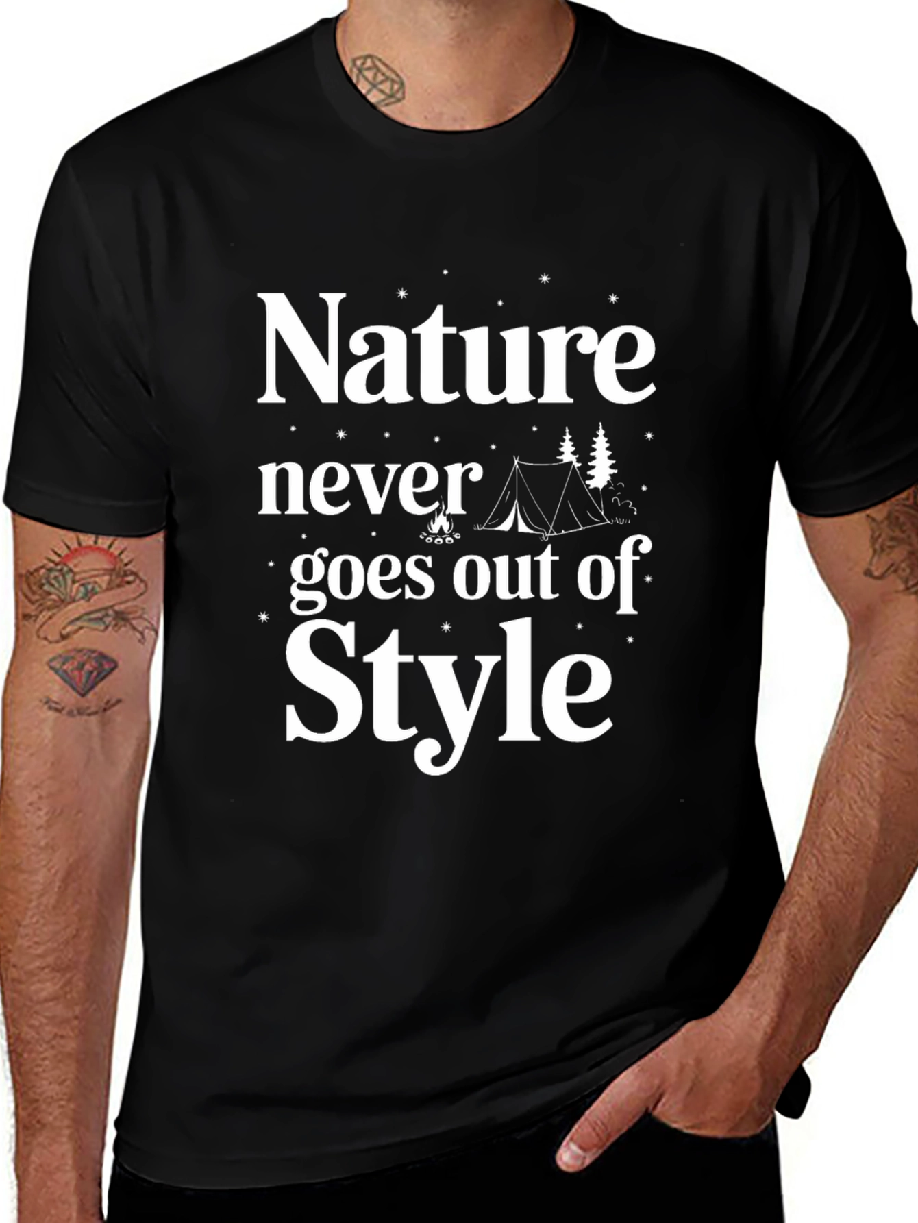 Nature Never Goes Out of Style Camping T-Shirt