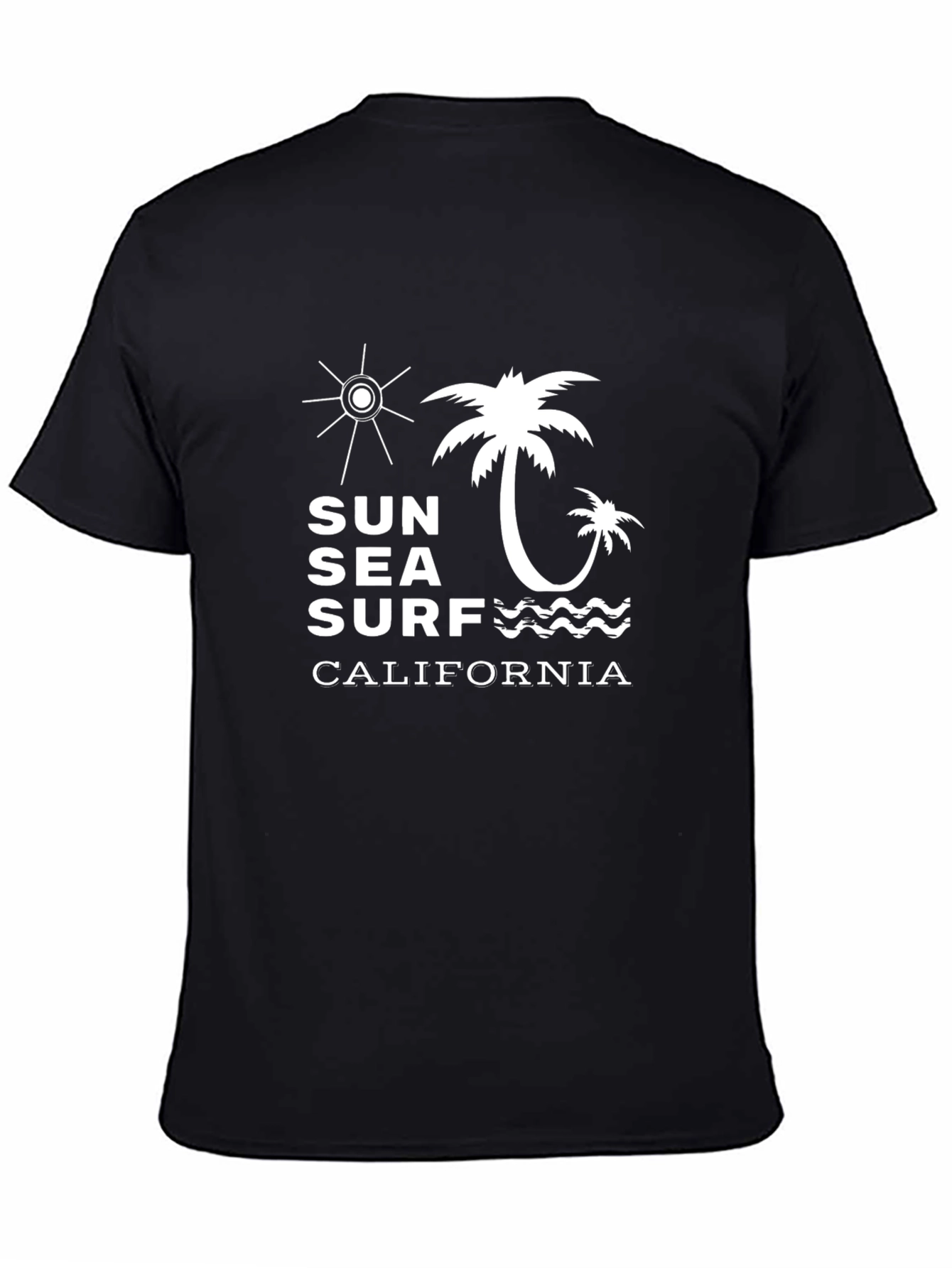 Sun Sea Surf California Tee - Black