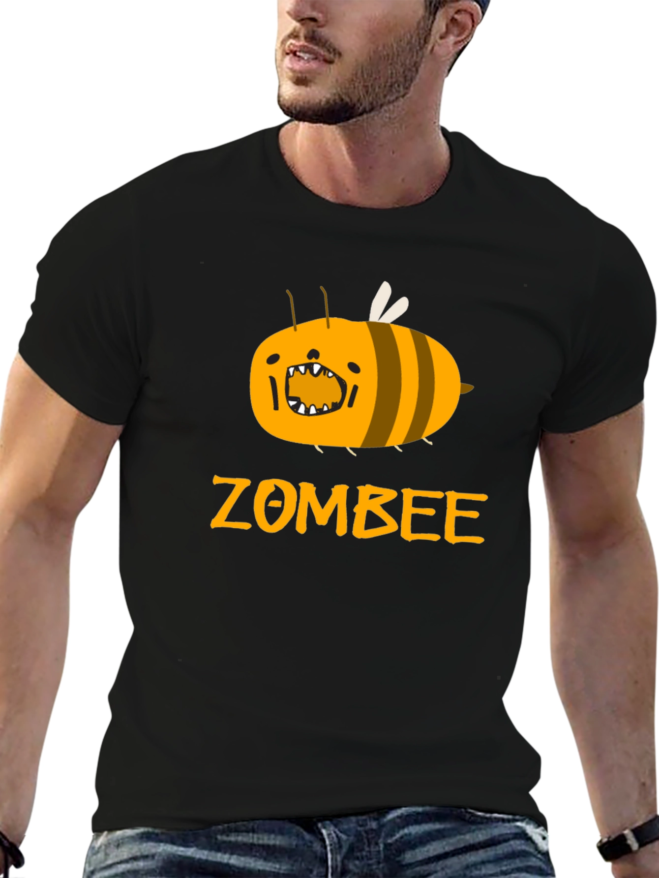 Zombee Graphic Tee - Black Cotton T-Shirt