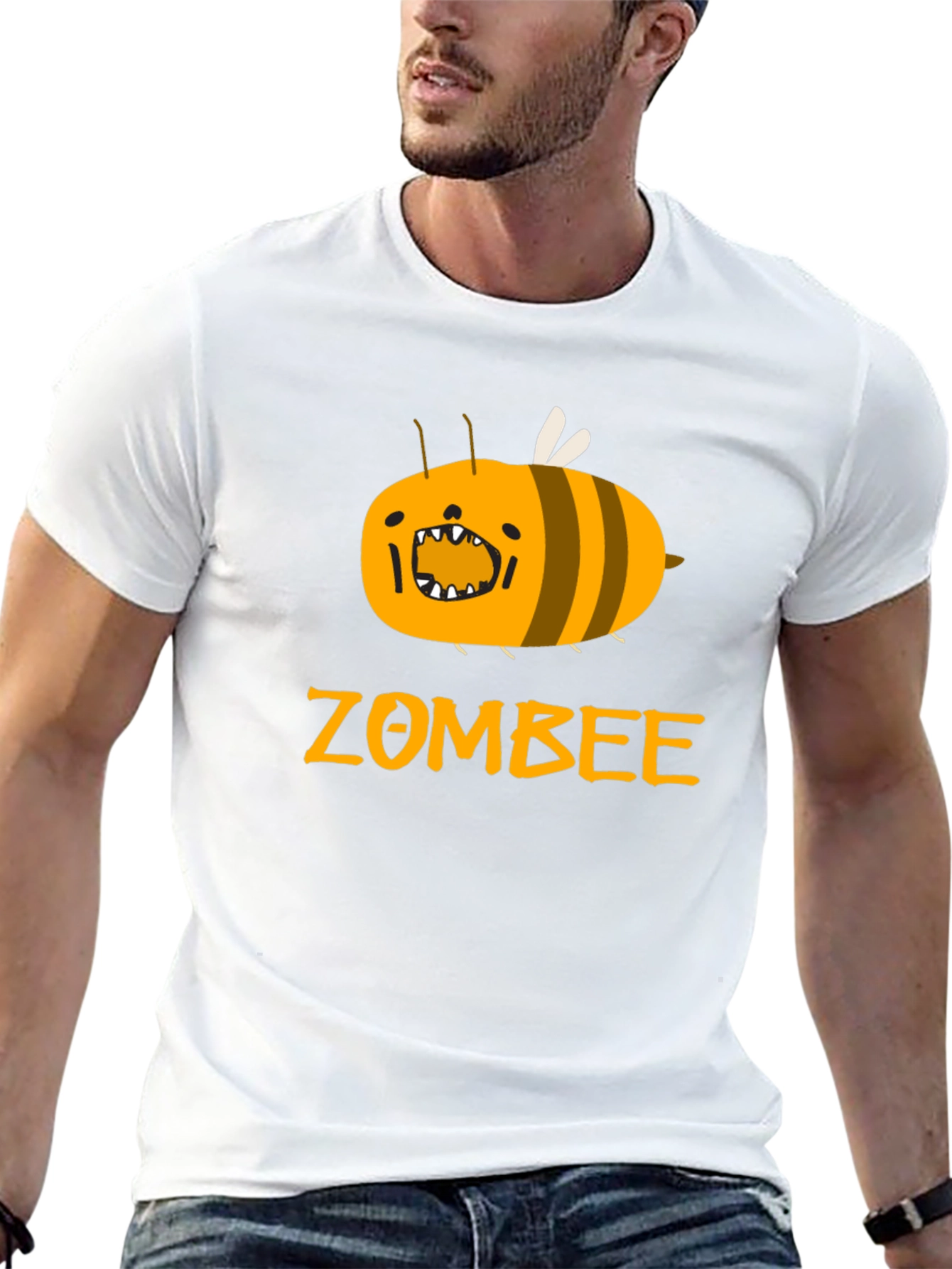 Zombee Graphic Tee - Black Cotton T-Shirt